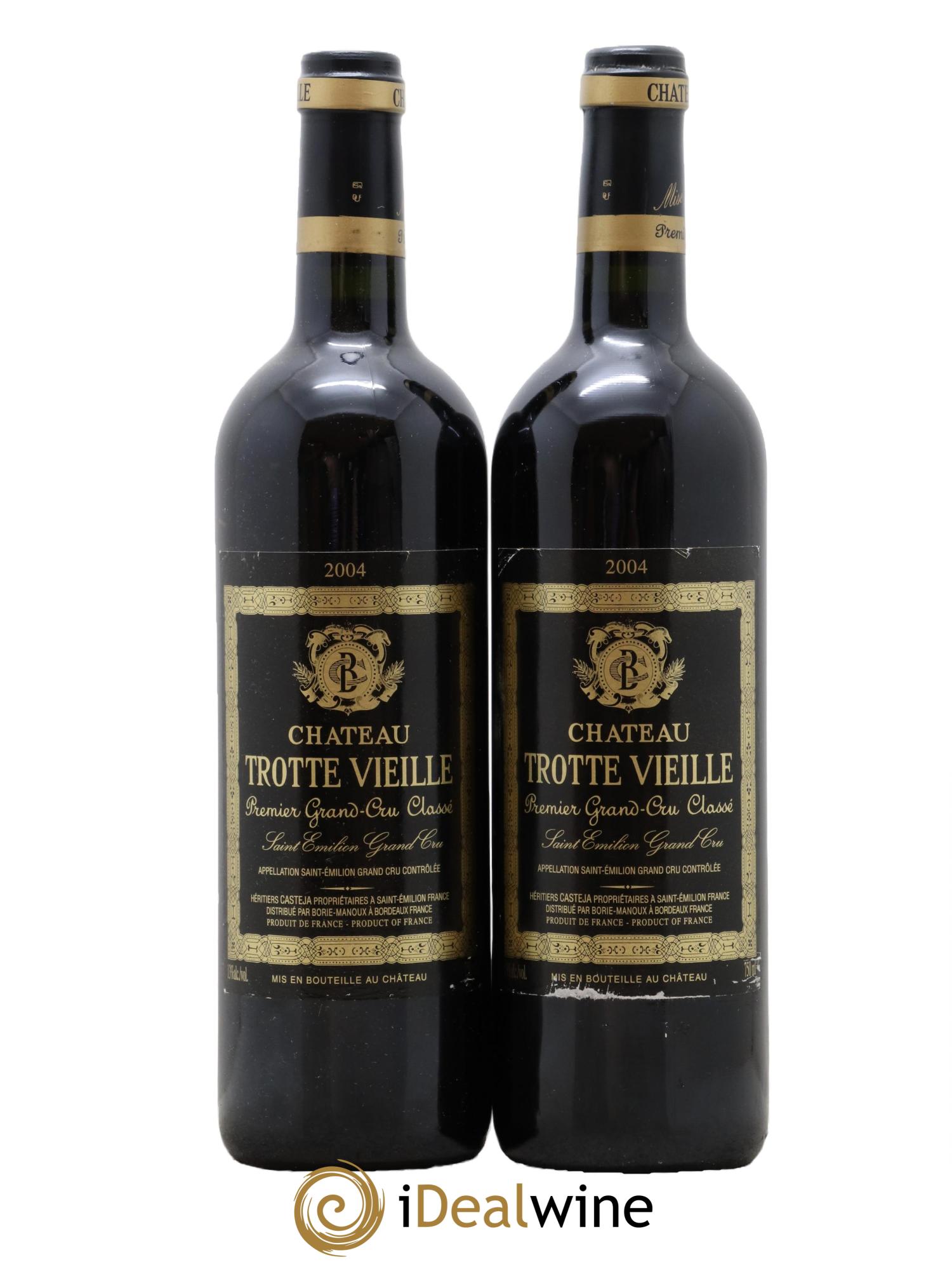 Château Trotte Vieille 1er Grand Cru Classé B 2004 - Lot de 2 bouteilles - 0