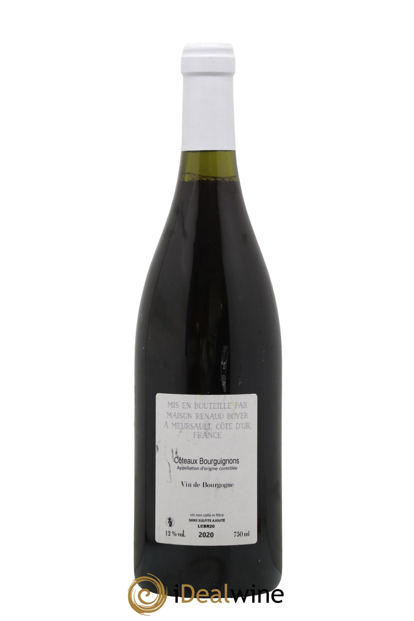 Coteaux Bourguignons En Attendant Riaux Renaud Boyer 2020 - Lot de 1 bouteille - 1