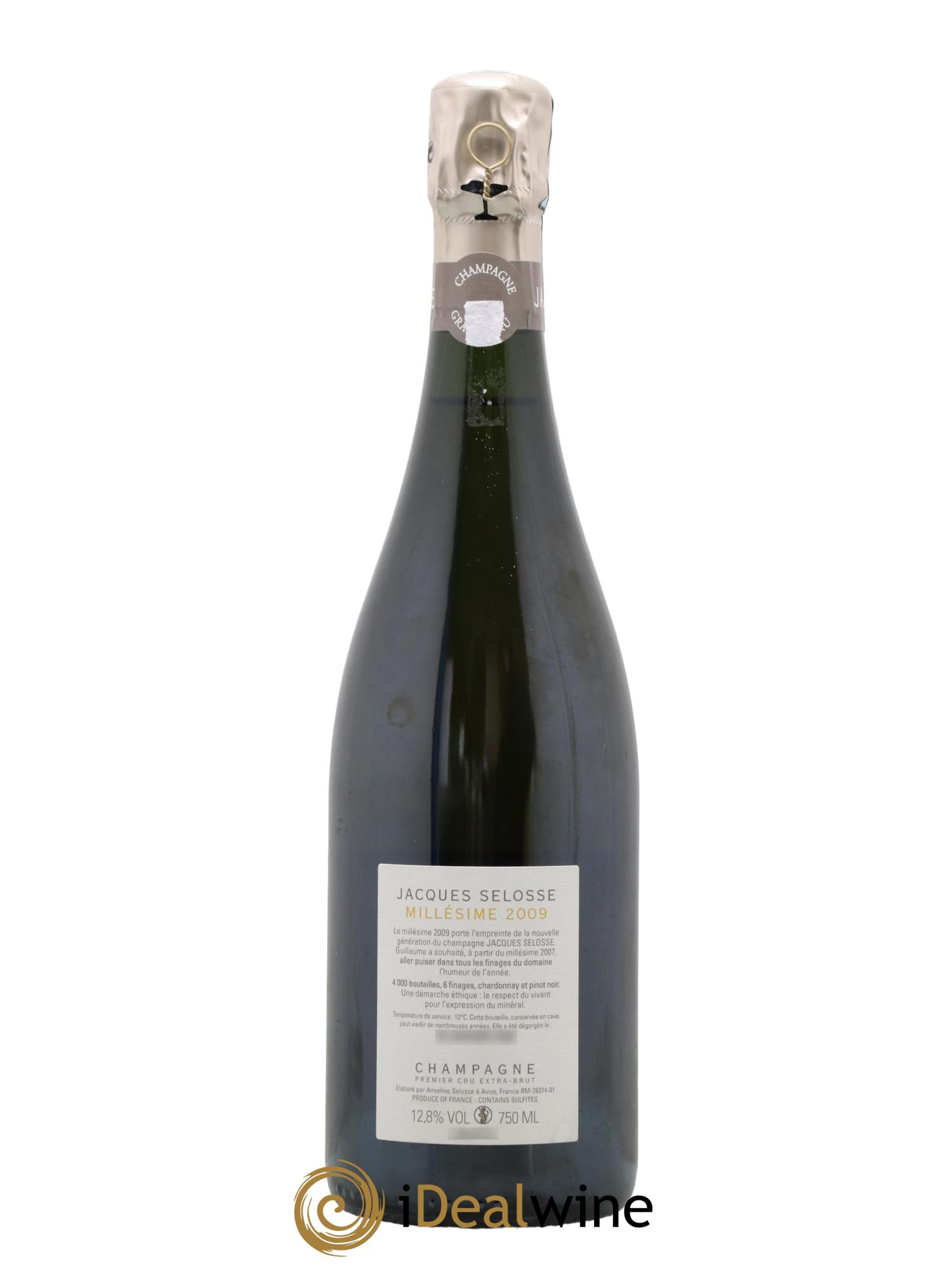 1er Cru Millésimé Extra-Brut Jacques Selosse Millesime Maison Jacques Selosse 2009 - Lotto di 1 bottiglia - 1