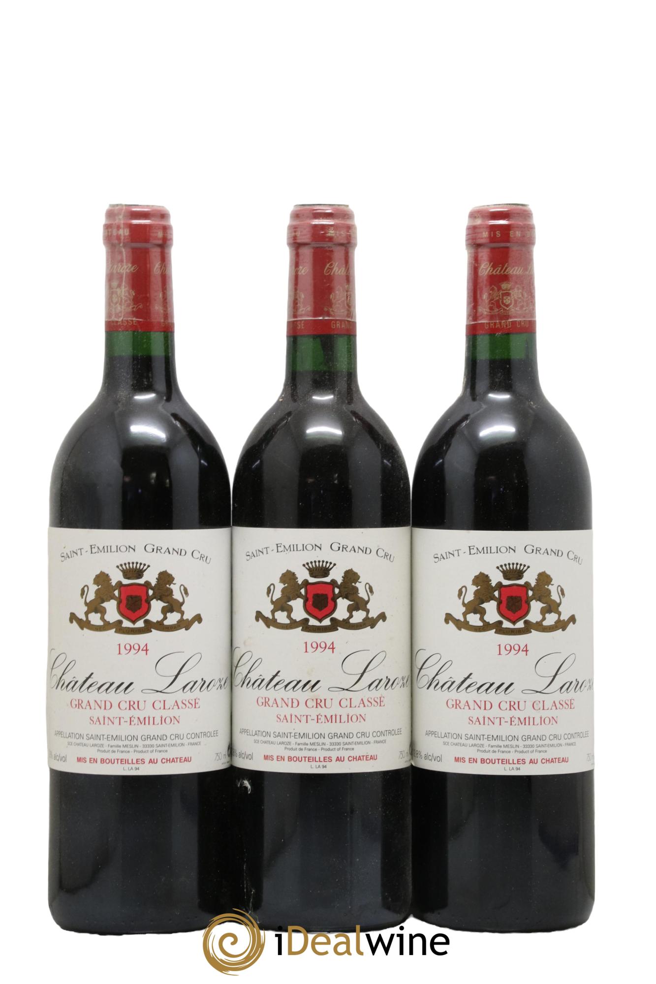 Château Laroze Grand Cru Classé 1994 - Lotto di 3 bottiglie - 0