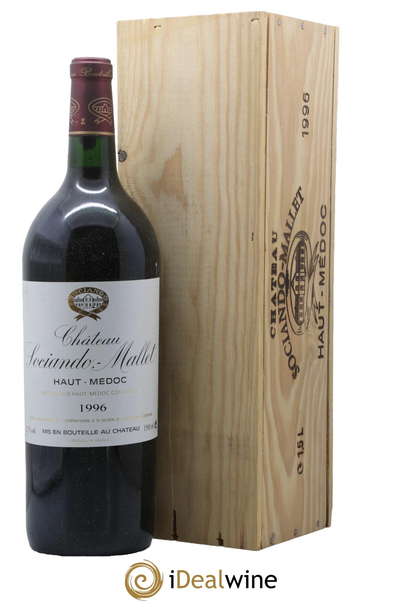 Château Sociando Mallet 1996 - Lot of 1 magnum - 0