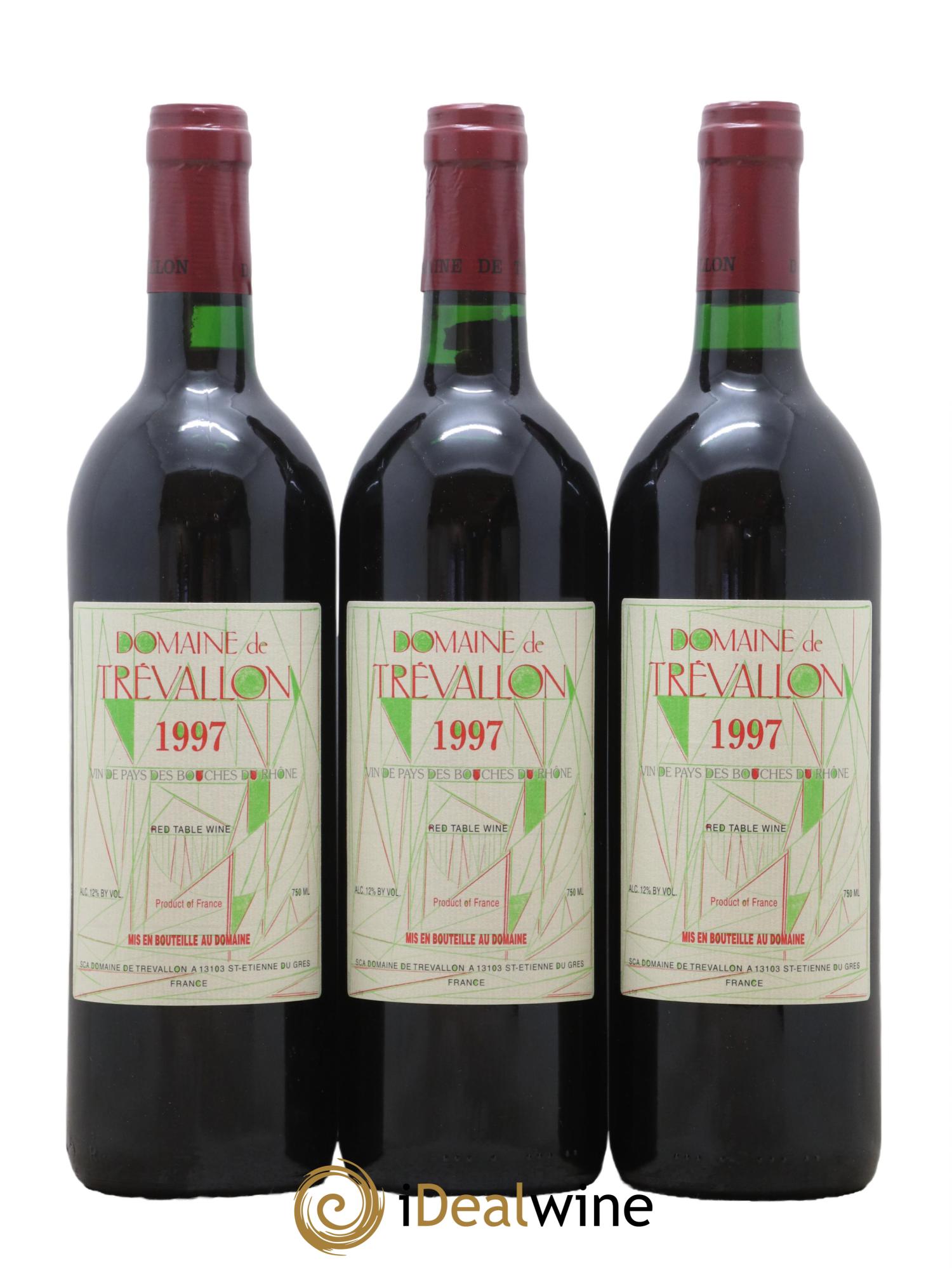 VDP Bouches du Rhône Trévallon (Domaine de) Eloi Dürrbach 1997 - Lot de 12 bouteilles - 1