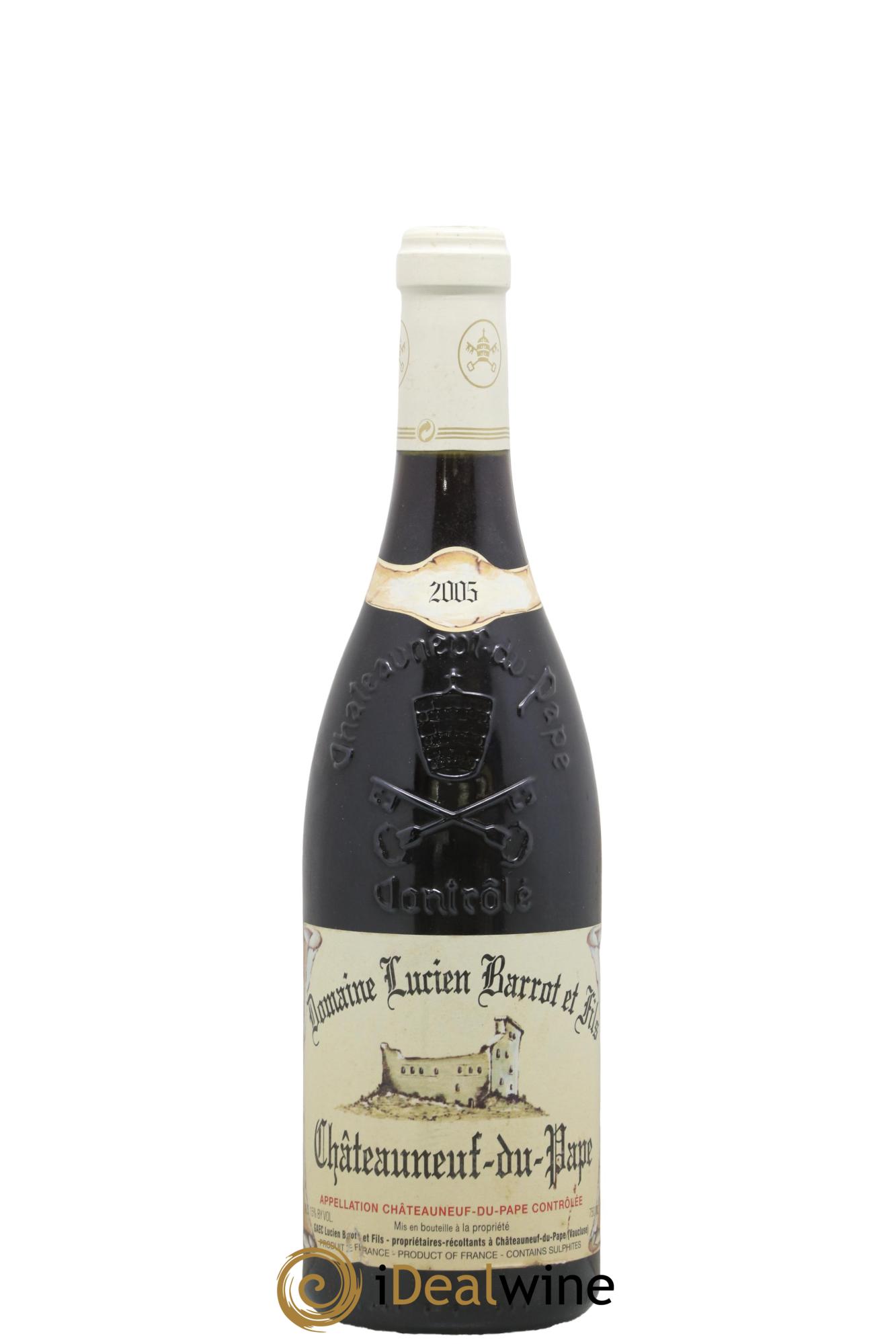 Châteauneuf-du-Pape Domaine Lucien Barrot 2005 - Posten von 1 Flasche - 0