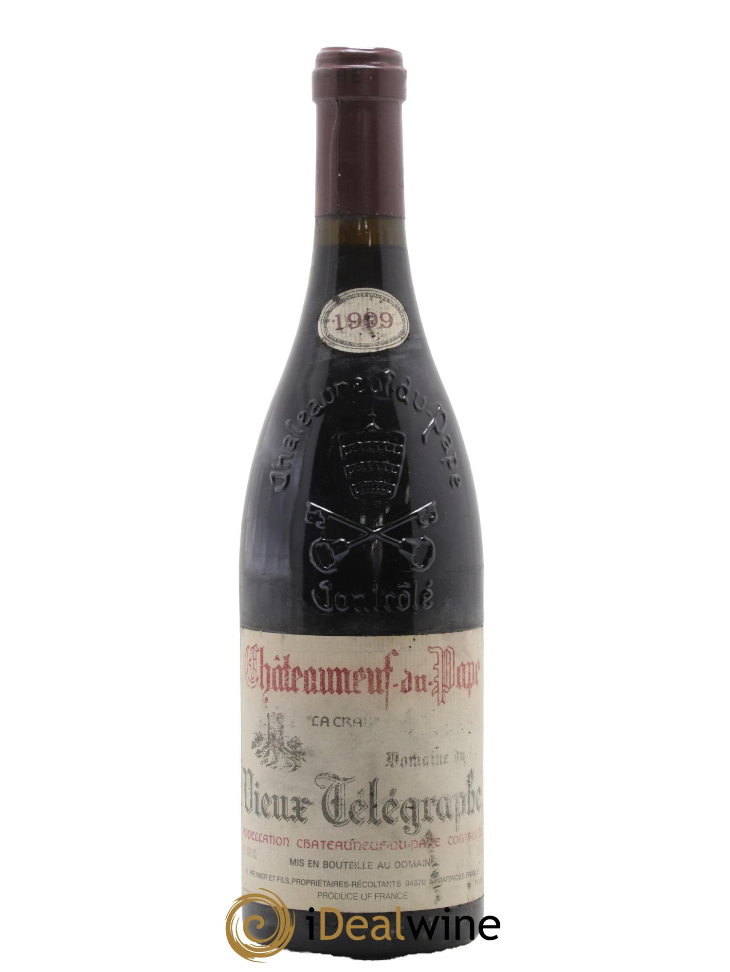 Châteauneuf-du-Pape Vieux Télégraphe (Domaine du) Vignobles Brunier 1999 - Lotto di 1 bottiglia - 0