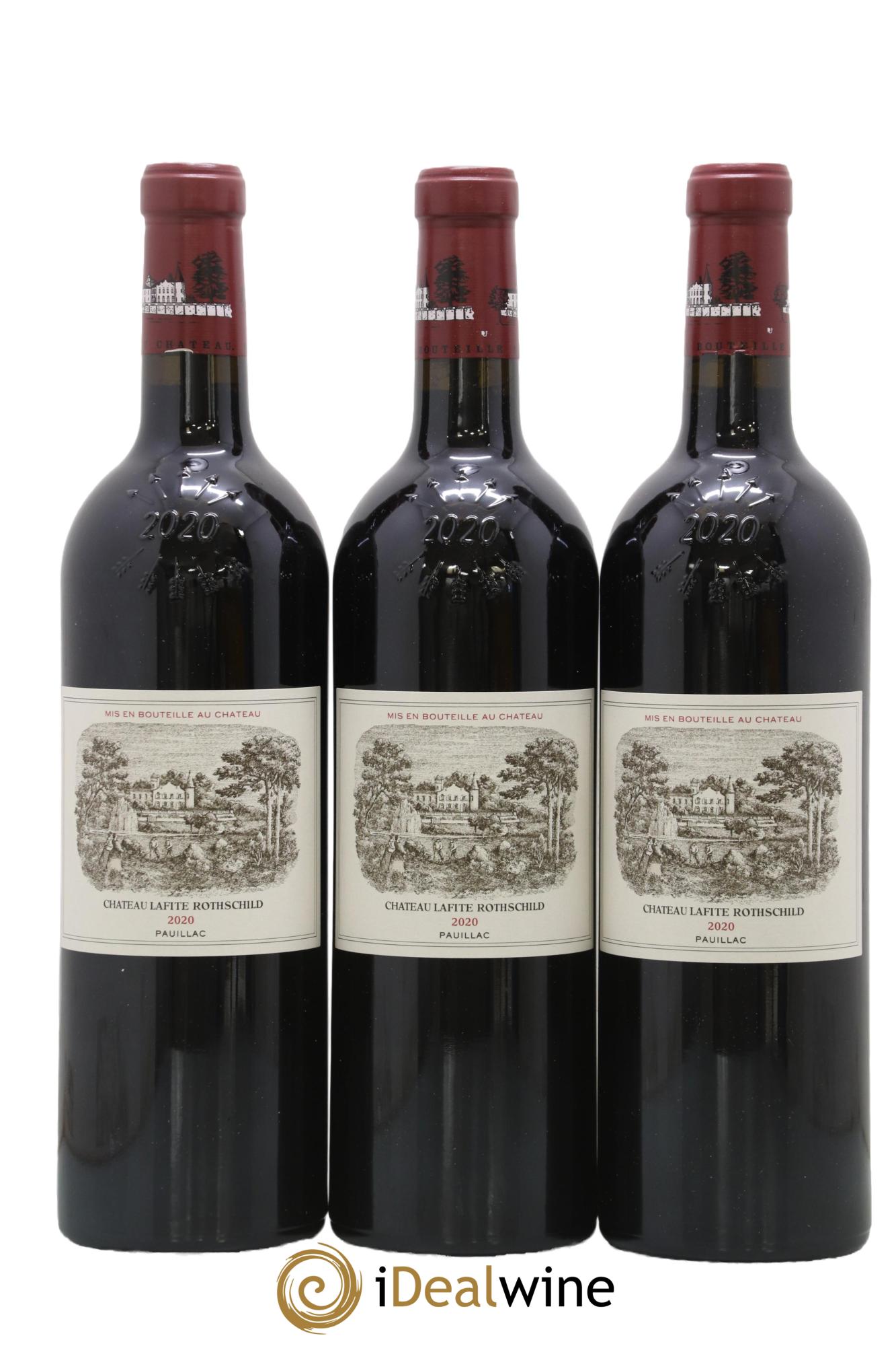 Château Lafite Rothschild 1er Grand Cru Classé 2020 - Lotto di 3 bottiglie - 0
