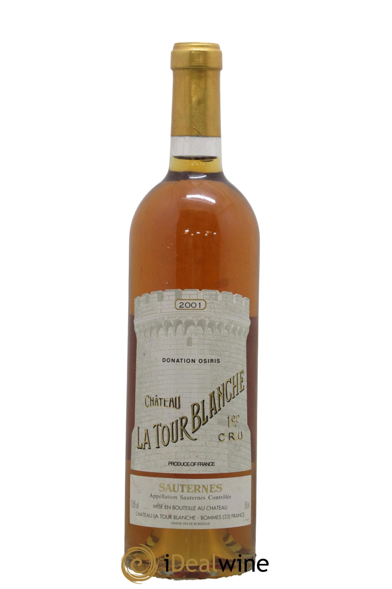 Château la Tour Blanche 1er Grand Cru Classé 2001 - Lot de 1 bouteille - 0