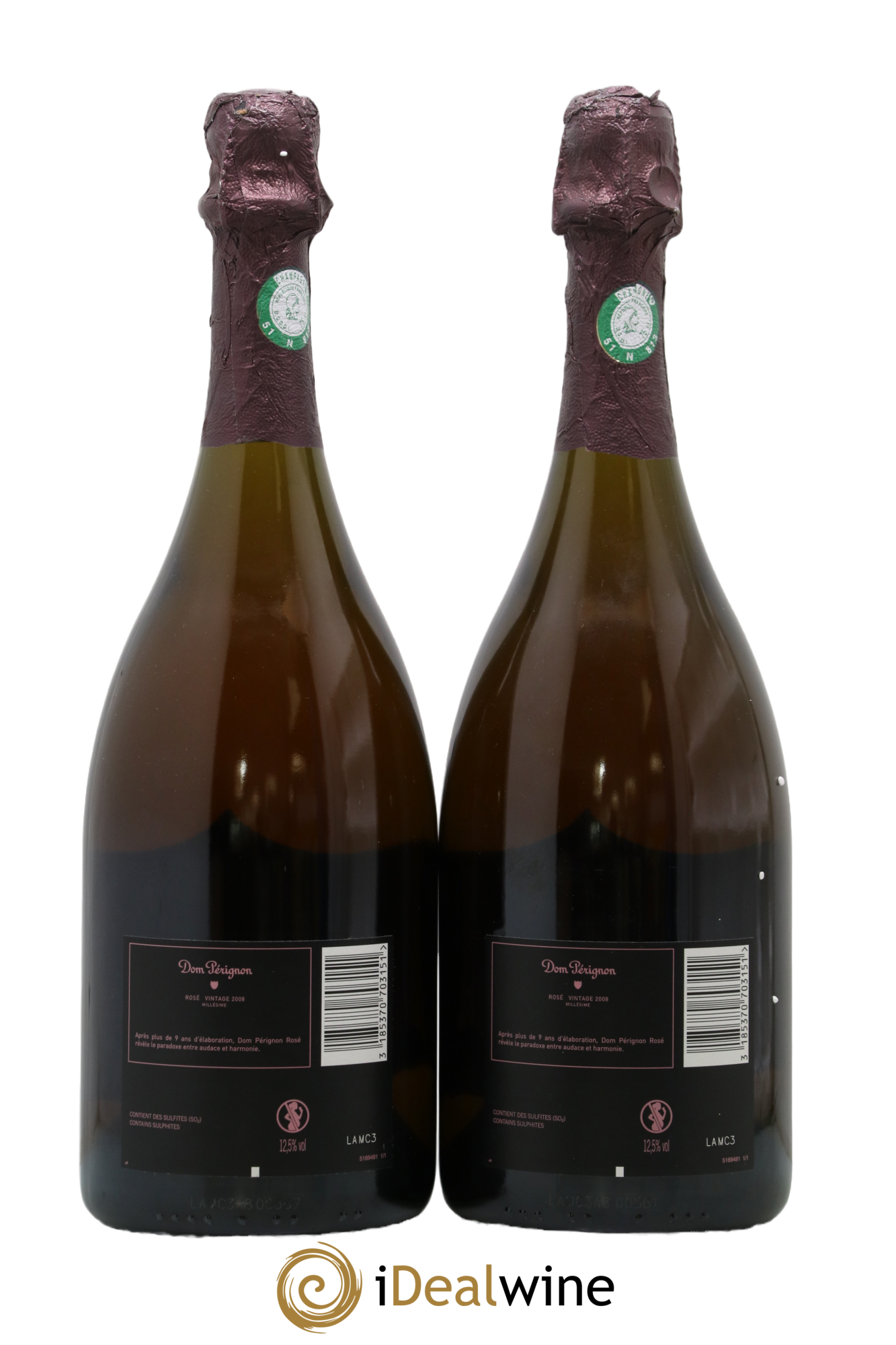 Brut Dom Pérignon 2008 - Lot de 2 bouteilles - 1