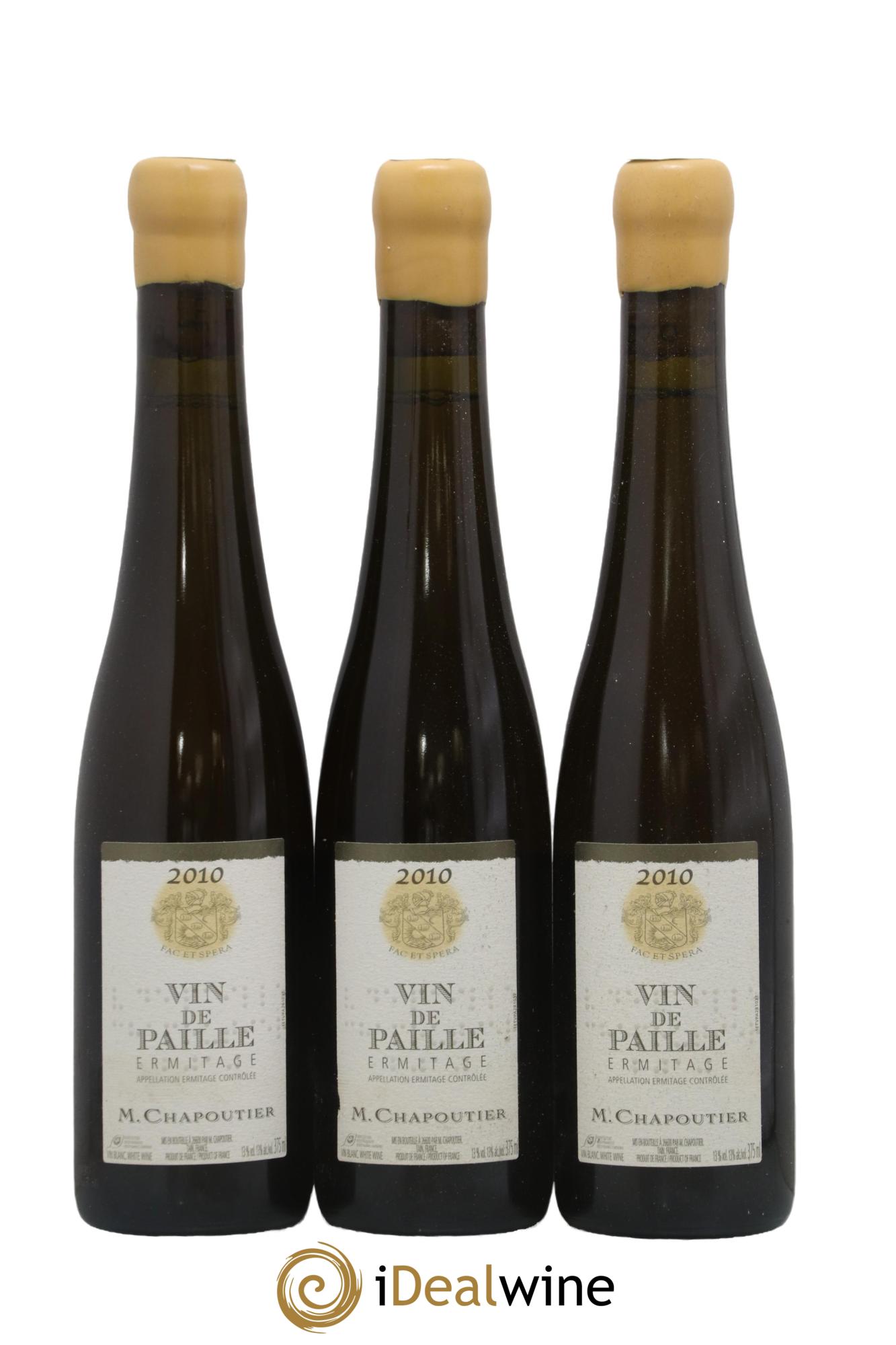 Hermitage Vin de Paille Chapoutier 2010 - Posten von 3 Demi-Flaschen - 0