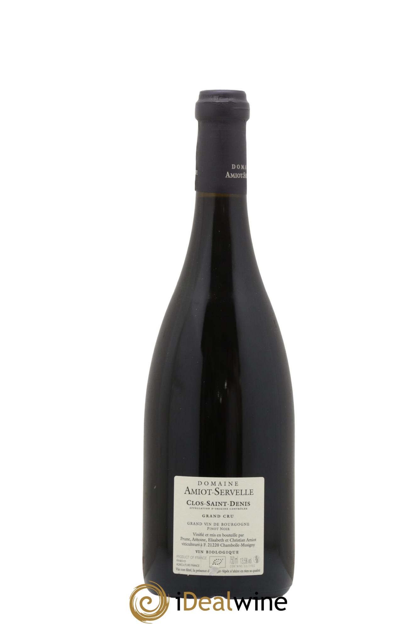 Clos Saint-Denis Grand Cru Amiot-Servelle 2020 - Lot de 1 bouteille - 1