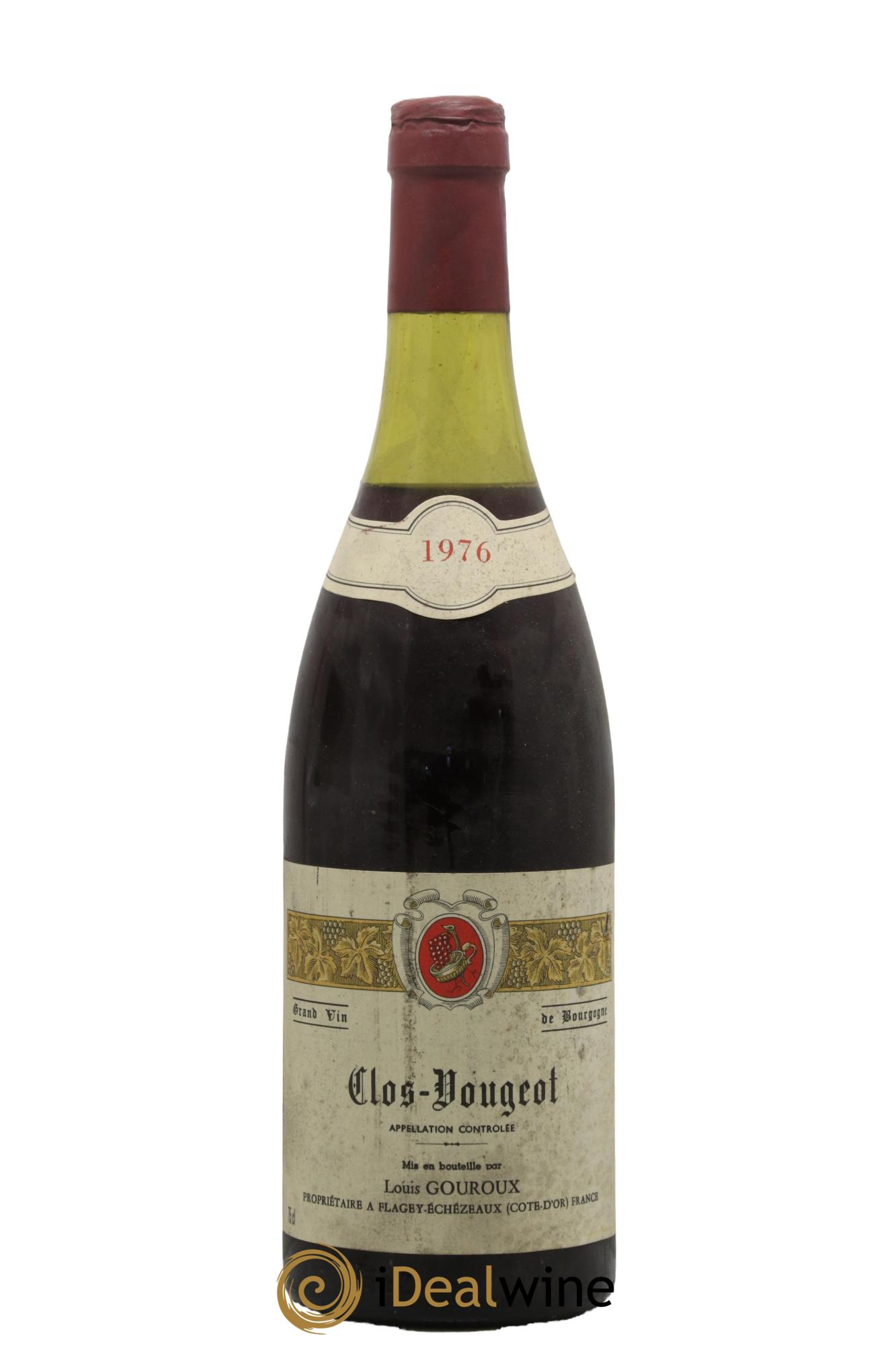 Clos de Vougeot Grand Cru Louis Gouroux 1976 - Lot de 1 bouteille - 0