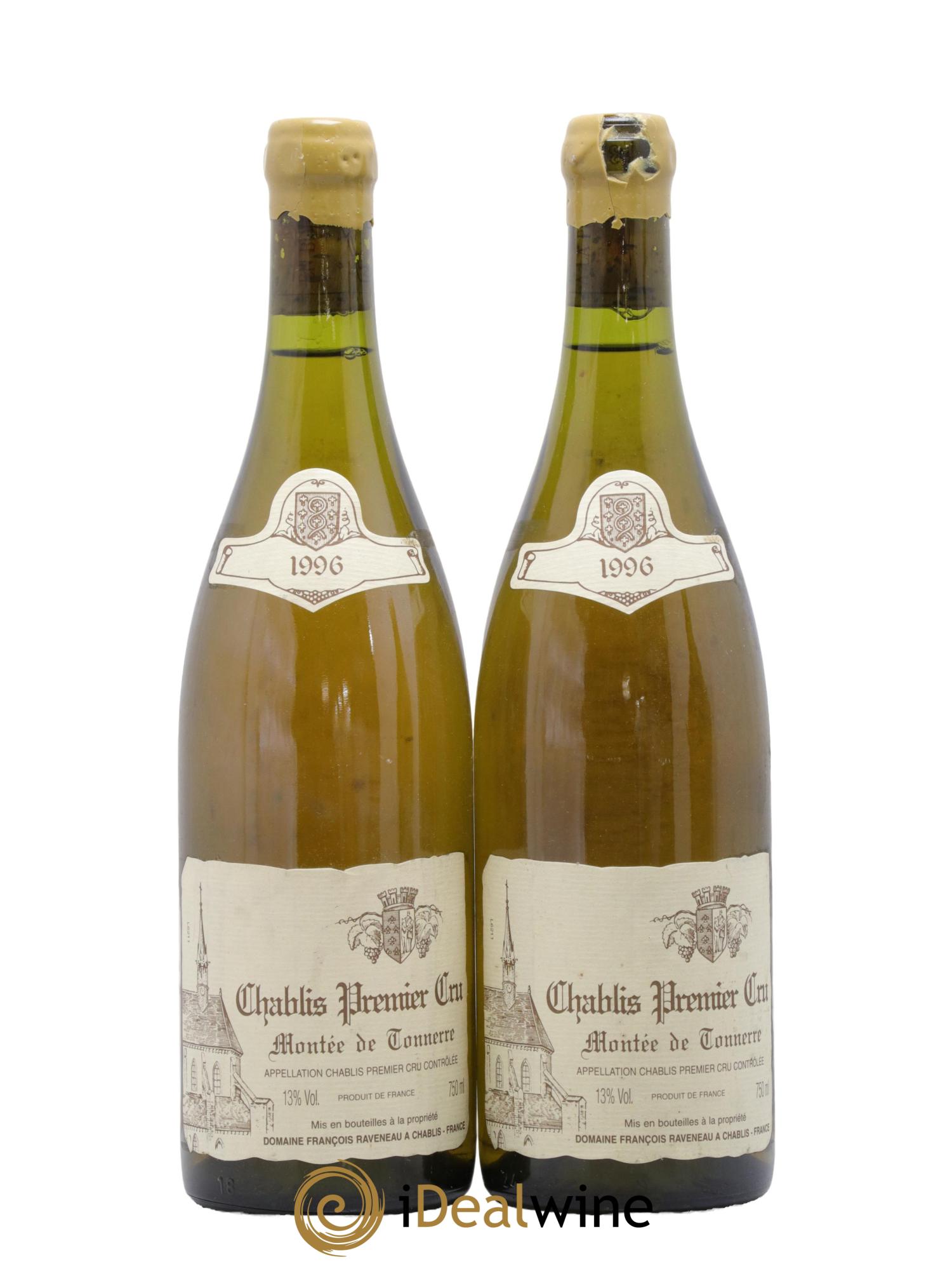 Chablis 1er Cru Montée de Tonnerre Raveneau (Domaine)  1996 - Lot of 2 bottles - 0