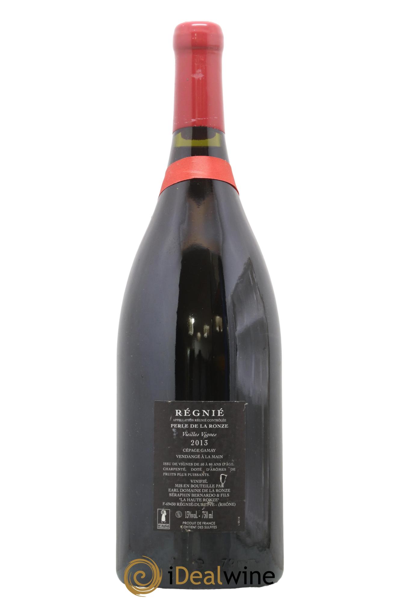Régnié Perle de la Ronze Vieilles Vignes Bernardo 2013 - Lotto di 1 magnum - 1