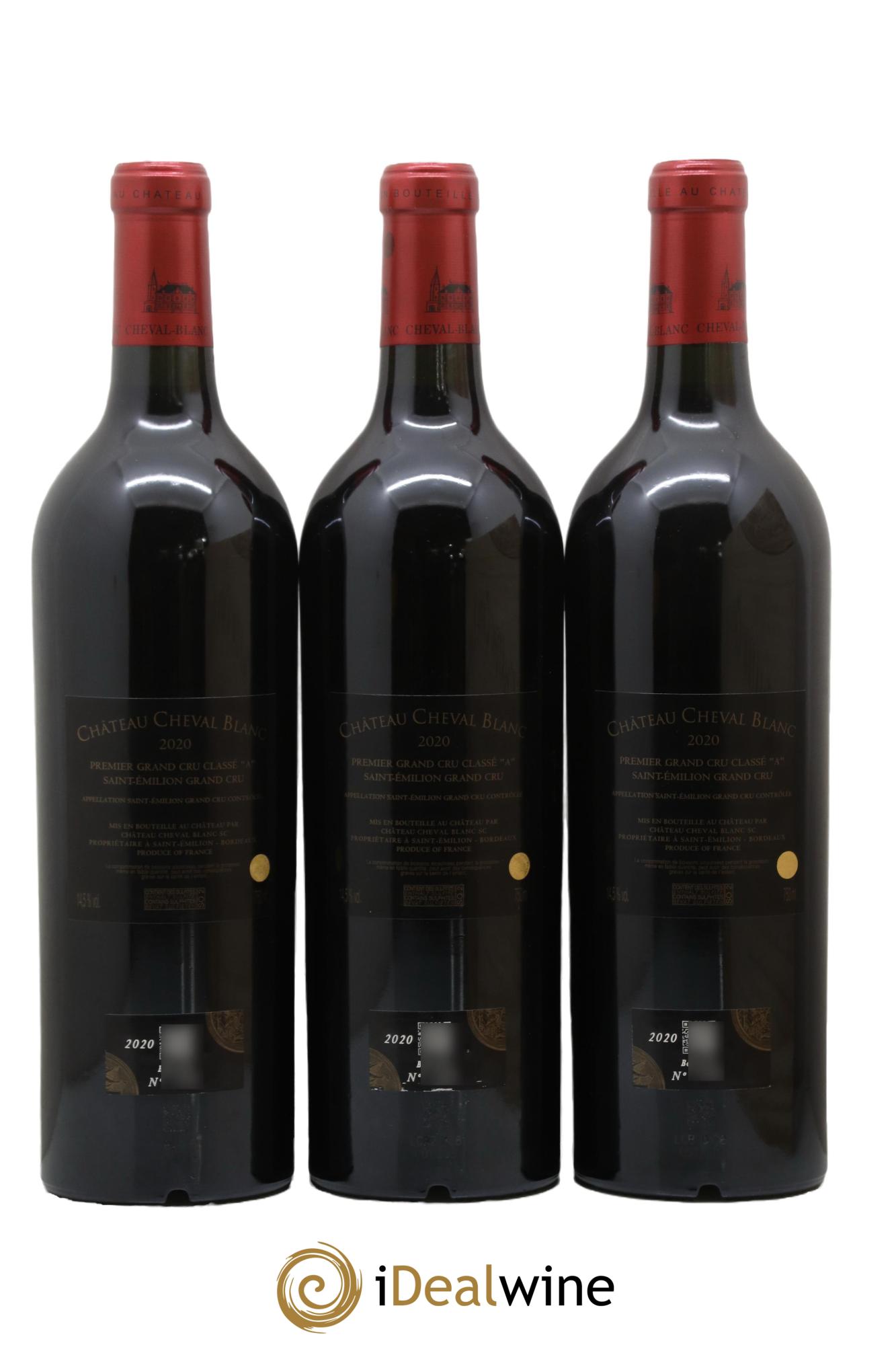 Château Cheval Blanc 1er Grand Cru Classé A 2020 - Lot de 3 bouteilles - 1