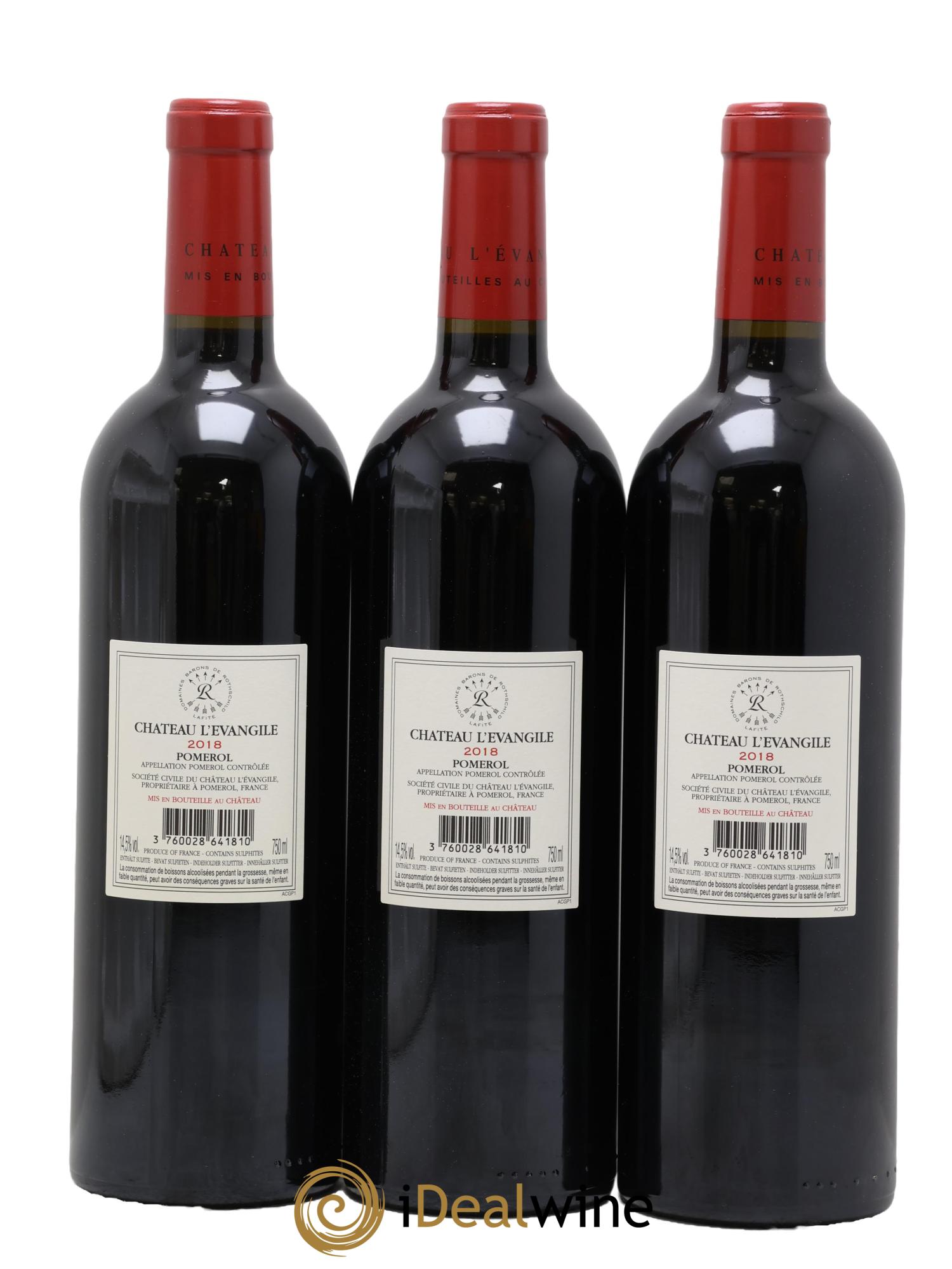 Château l' Évangile 2018 - Lotto di 6 bottiglie - 4