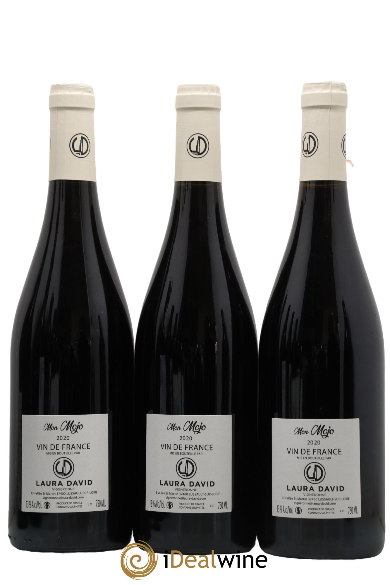 Vin de France Mon Mojo Domaine Laura David 2020 - Lot de 3 bouteilles - 1