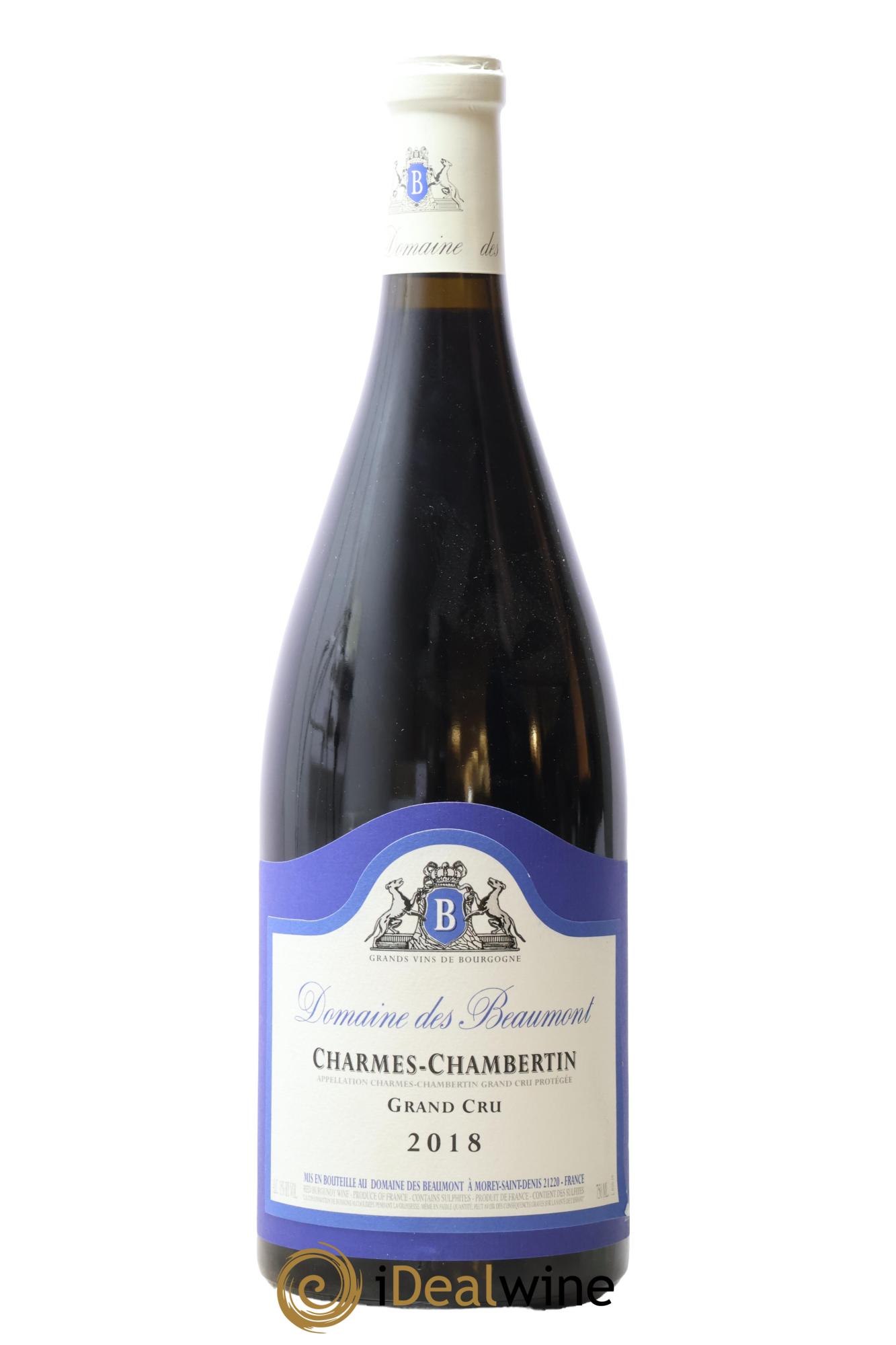 Charmes-Chambertin Grand Cru Domaine des Beaumont 2018 - Lot de 1 magnum - 0