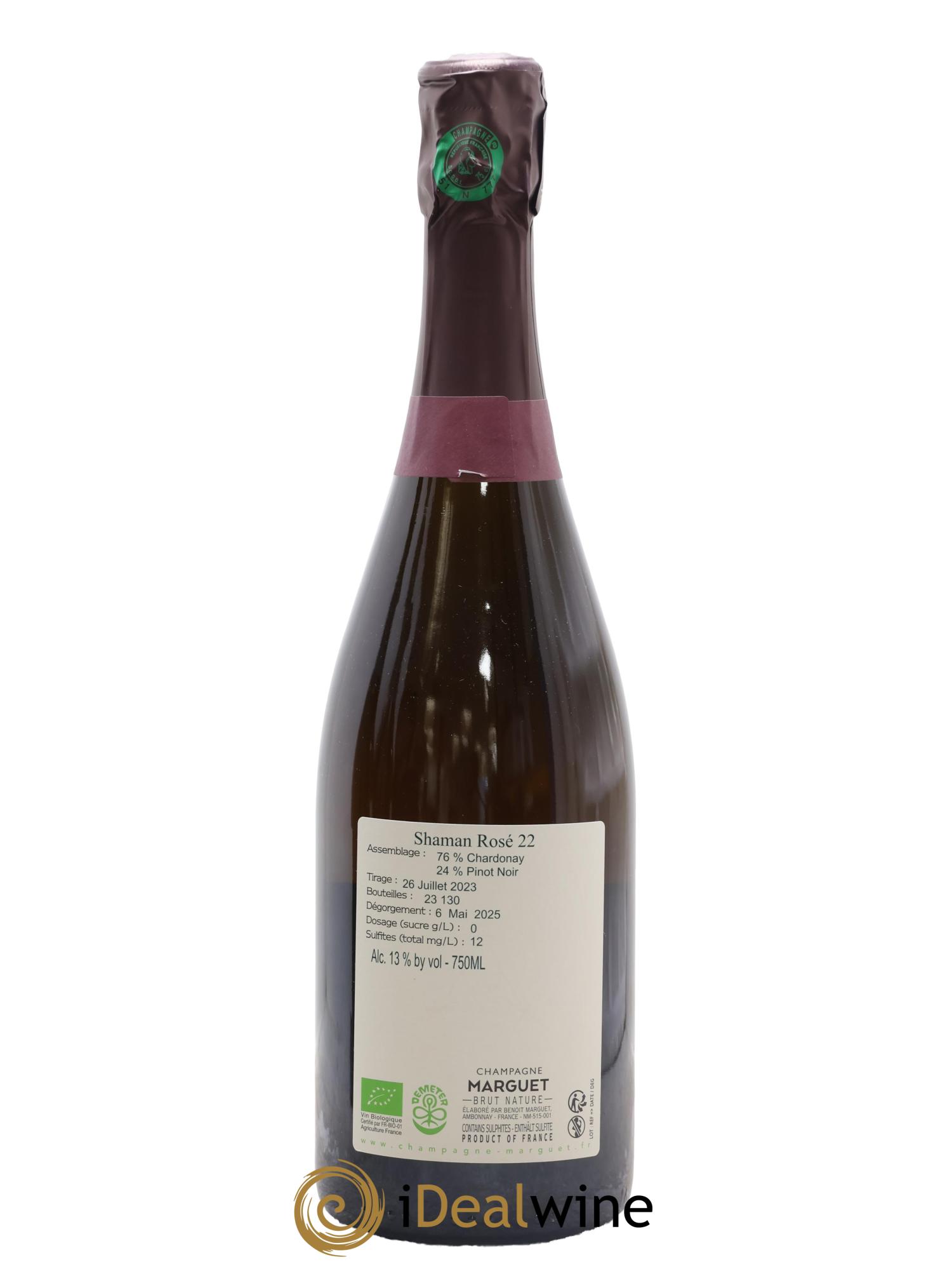 Champagne - Shaman Grand Cru Benoit Marguet 2022 - Lot de 1 bouteille - 1