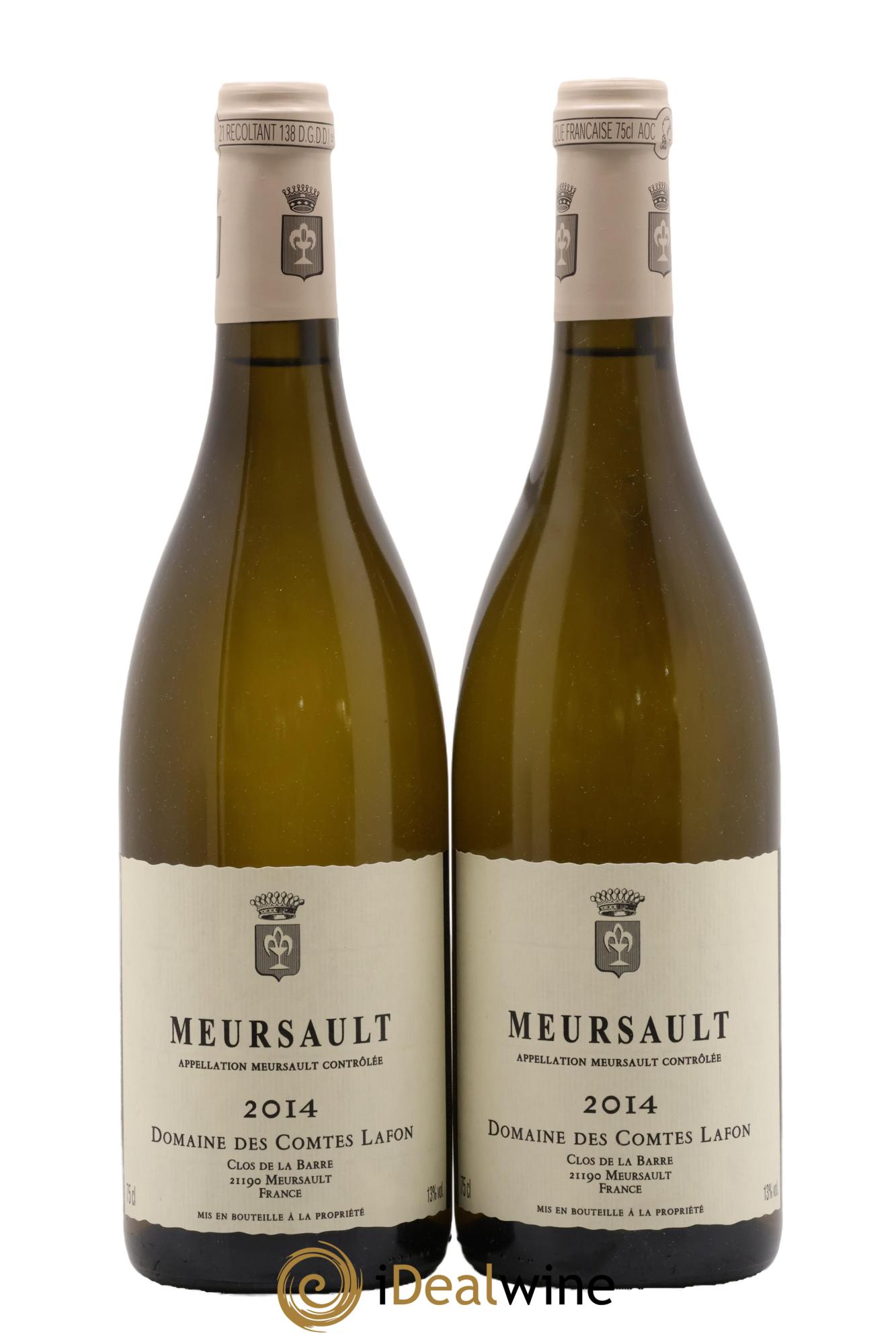Meursault Comtes Lafon (Domaine des) 2014 - Lotto di 2 bottiglie - 0