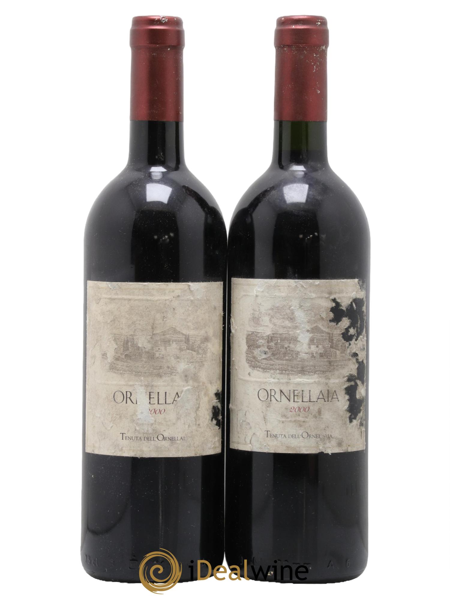 Bolgheri DOC Superiore Ornellaia Tenuta Dell'Ornellaia - Frescobaldi 2000 - Lot de 2 bouteilles - 0
