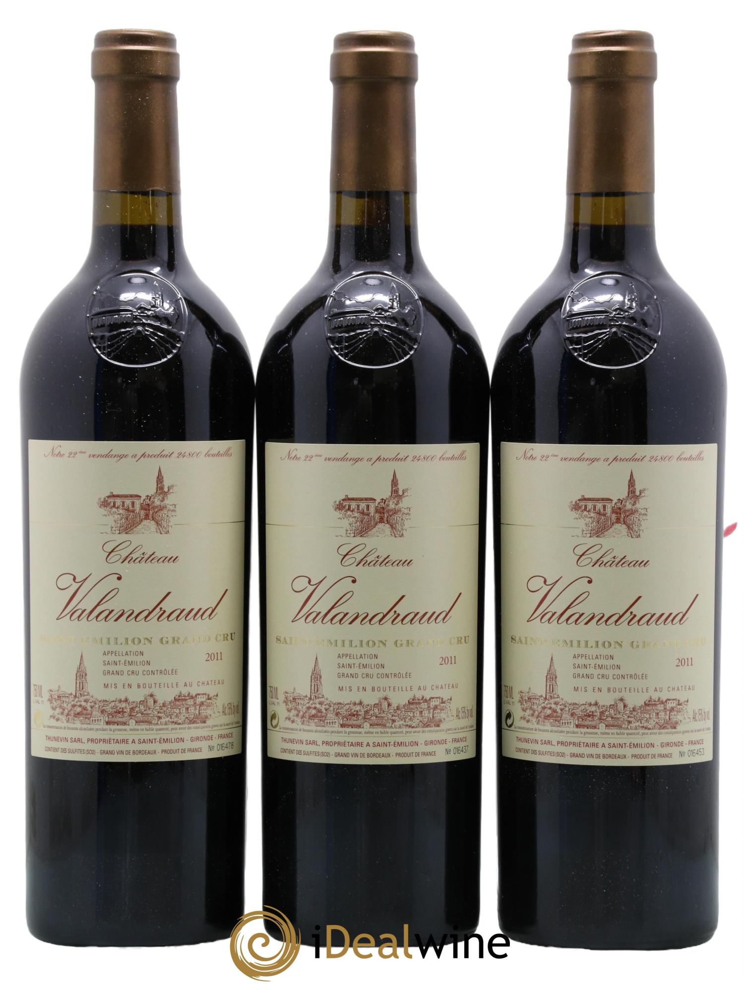 Château de Valandraud 2011 - Lot de 6 bouteilles - 1