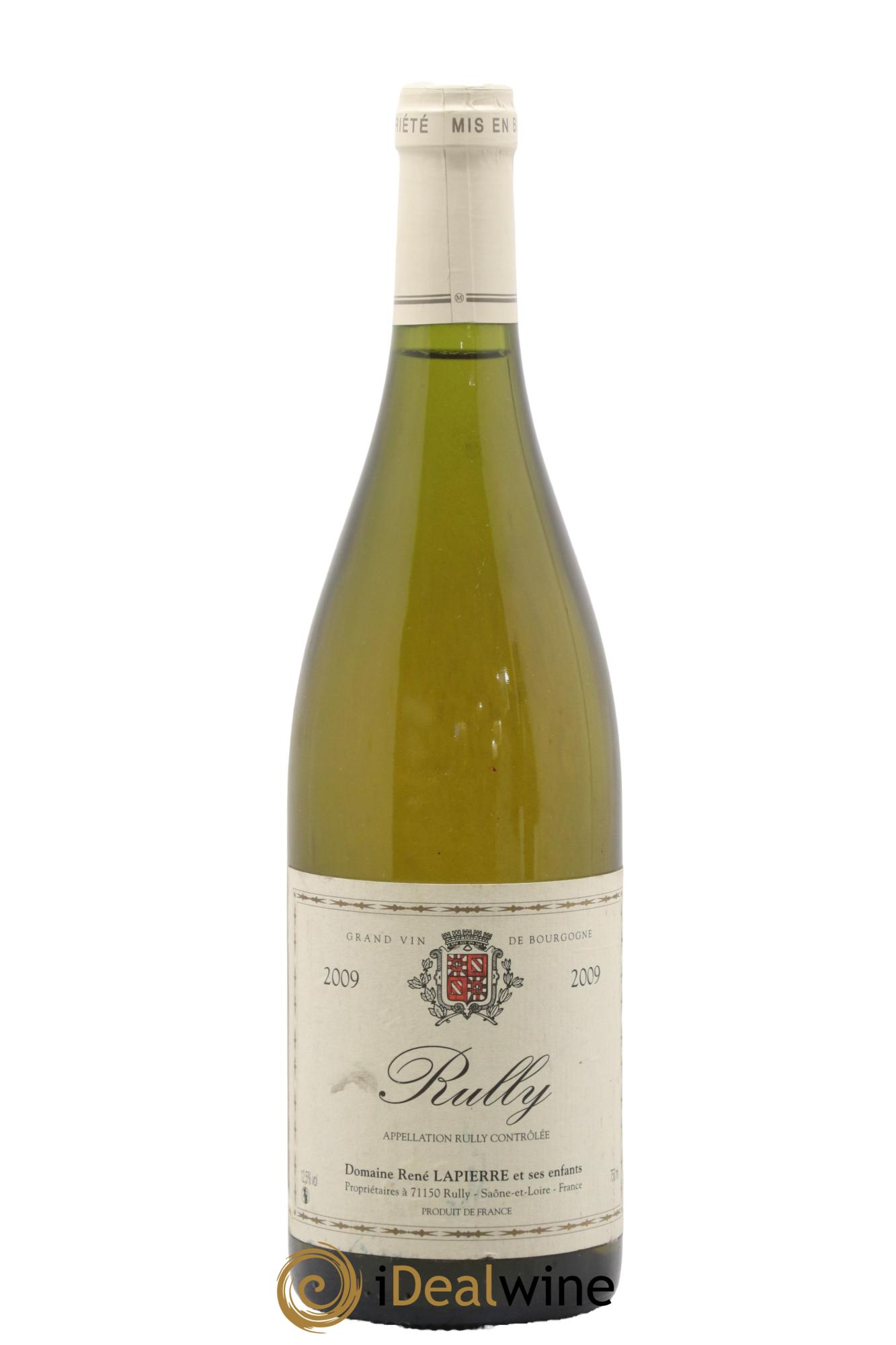 Rully René Lapierre 2009 - Lot de 1 bouteille - 0