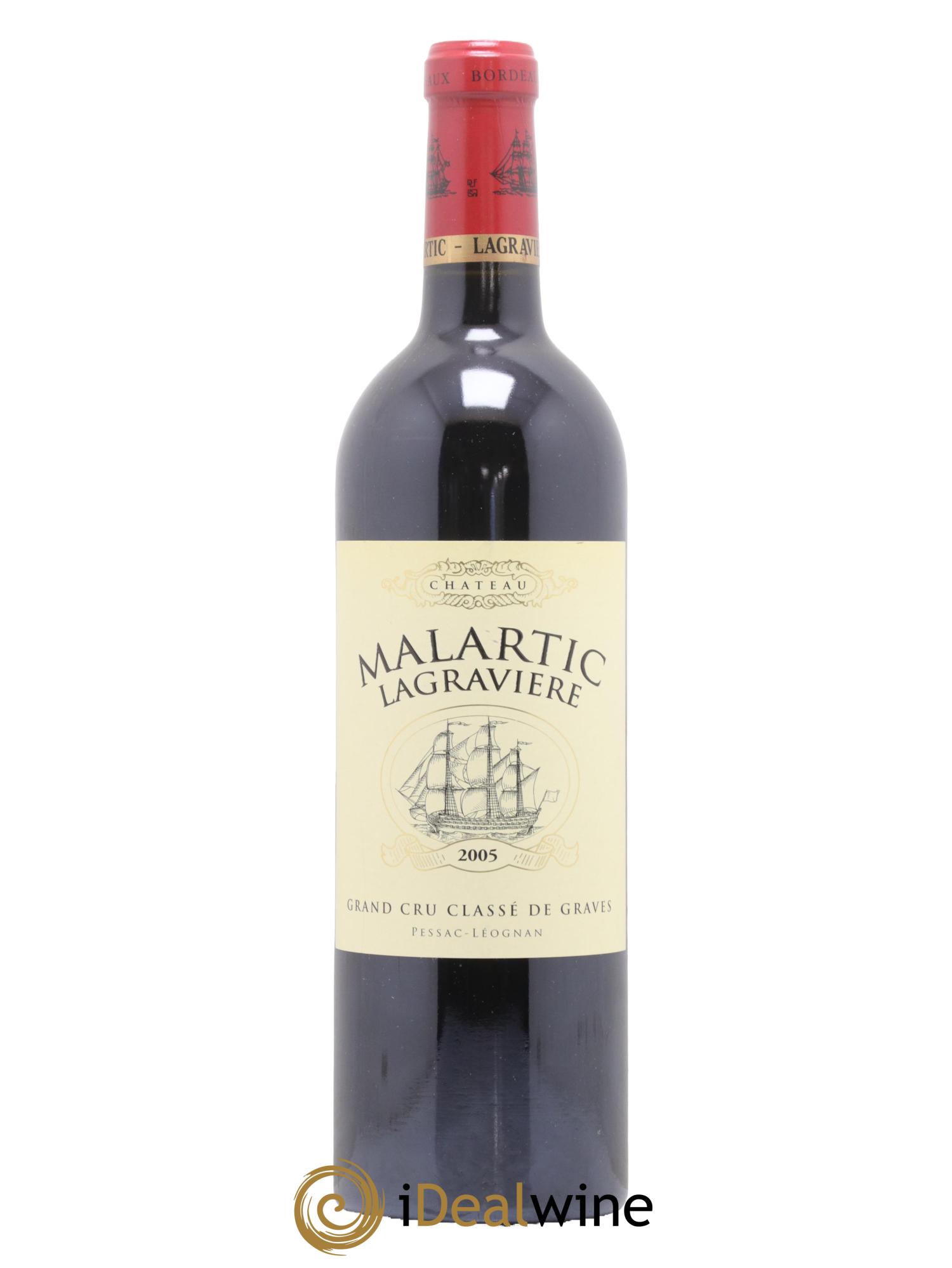Château Malartic-Lagravière Cru Classé de Graves 2005 - Lot de 1 bouteille - 0