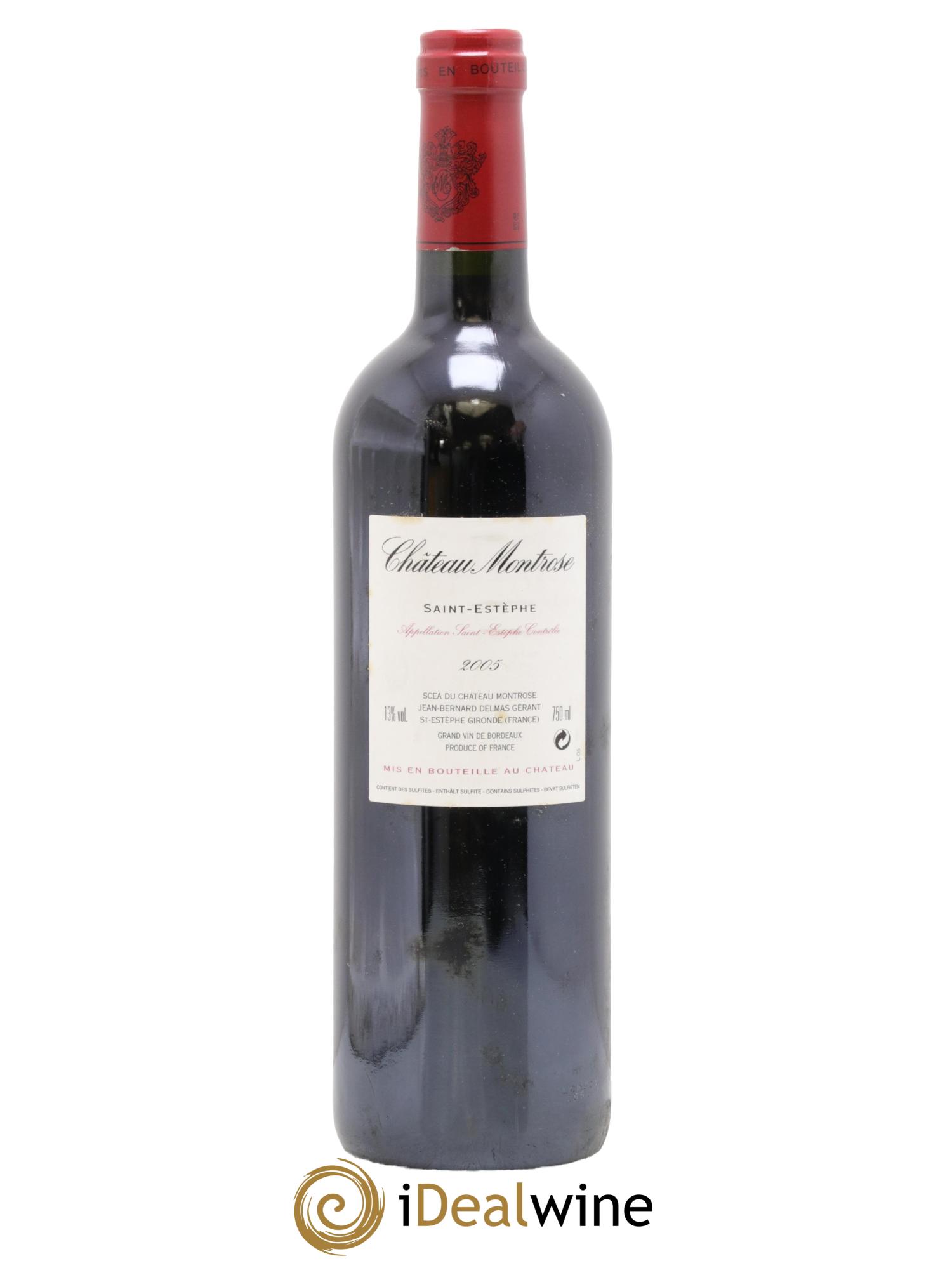 Château Montrose 2ème Grand Cru Classé 2005 - Lot de 1 bouteille - 1