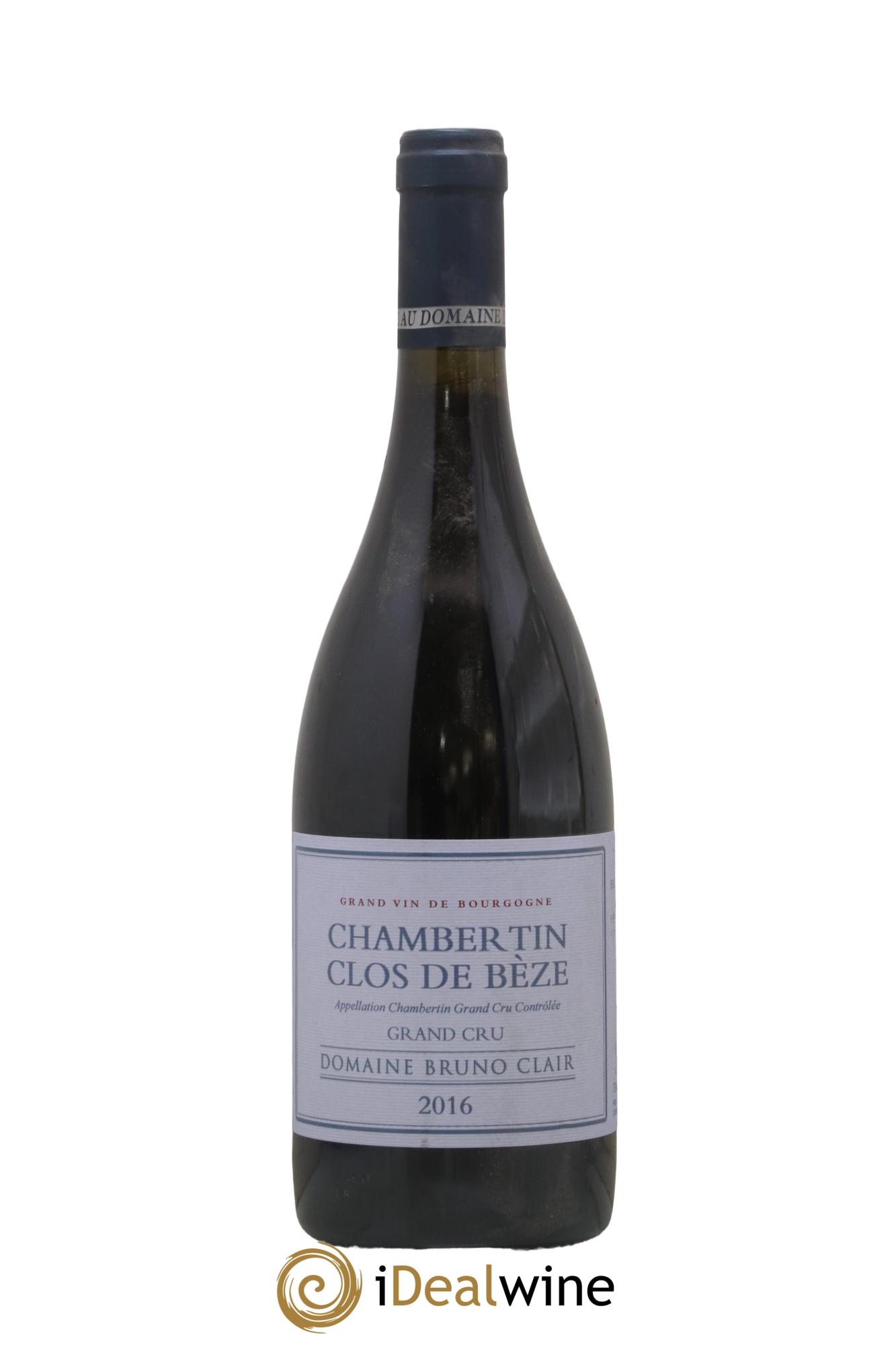 Chambertin Clos de Bèze Grand Cru Bruno Clair (Domaine) 2016 - Lot de 1 bouteille - 0