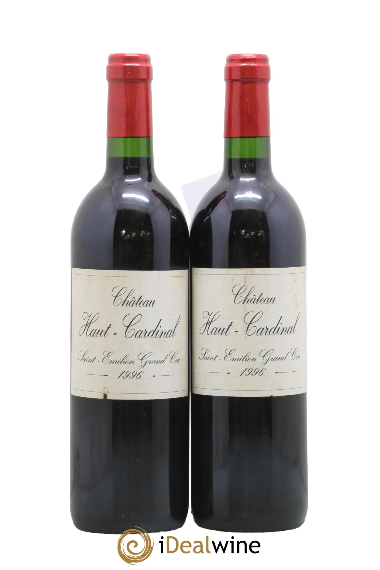 Saint-Émilion Grand Cru Château Haut-Cardinal 1996 - Posten von 2 Flaschen - 0
