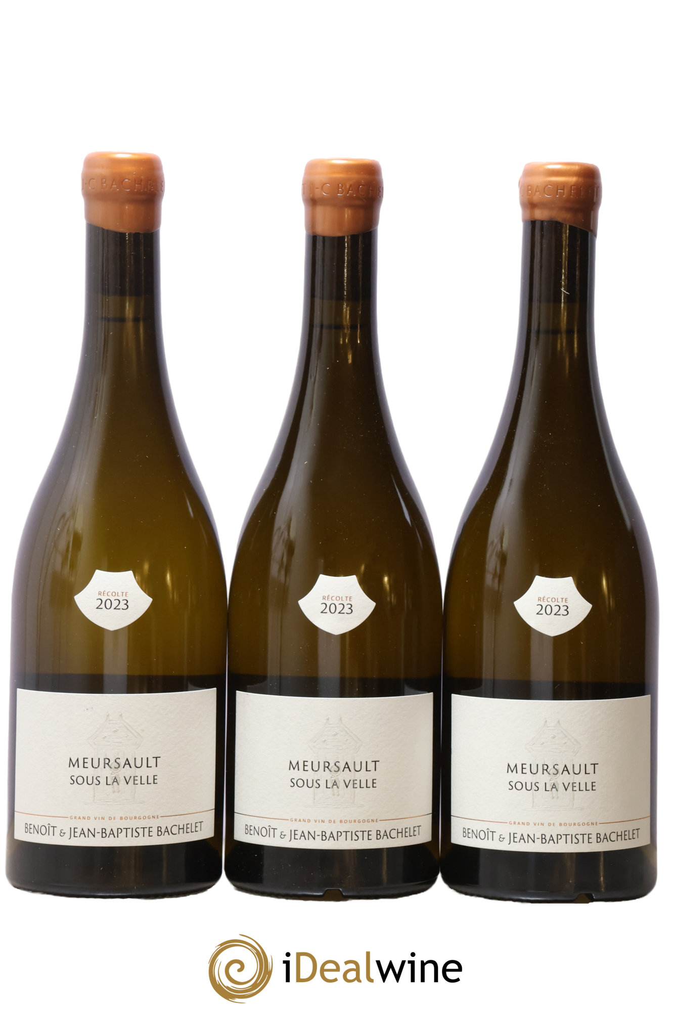 Meursault Sous la Velle Benoît & Jean-Baptiste Bachelet 2023 - Lot de 3 bouteilles - 0