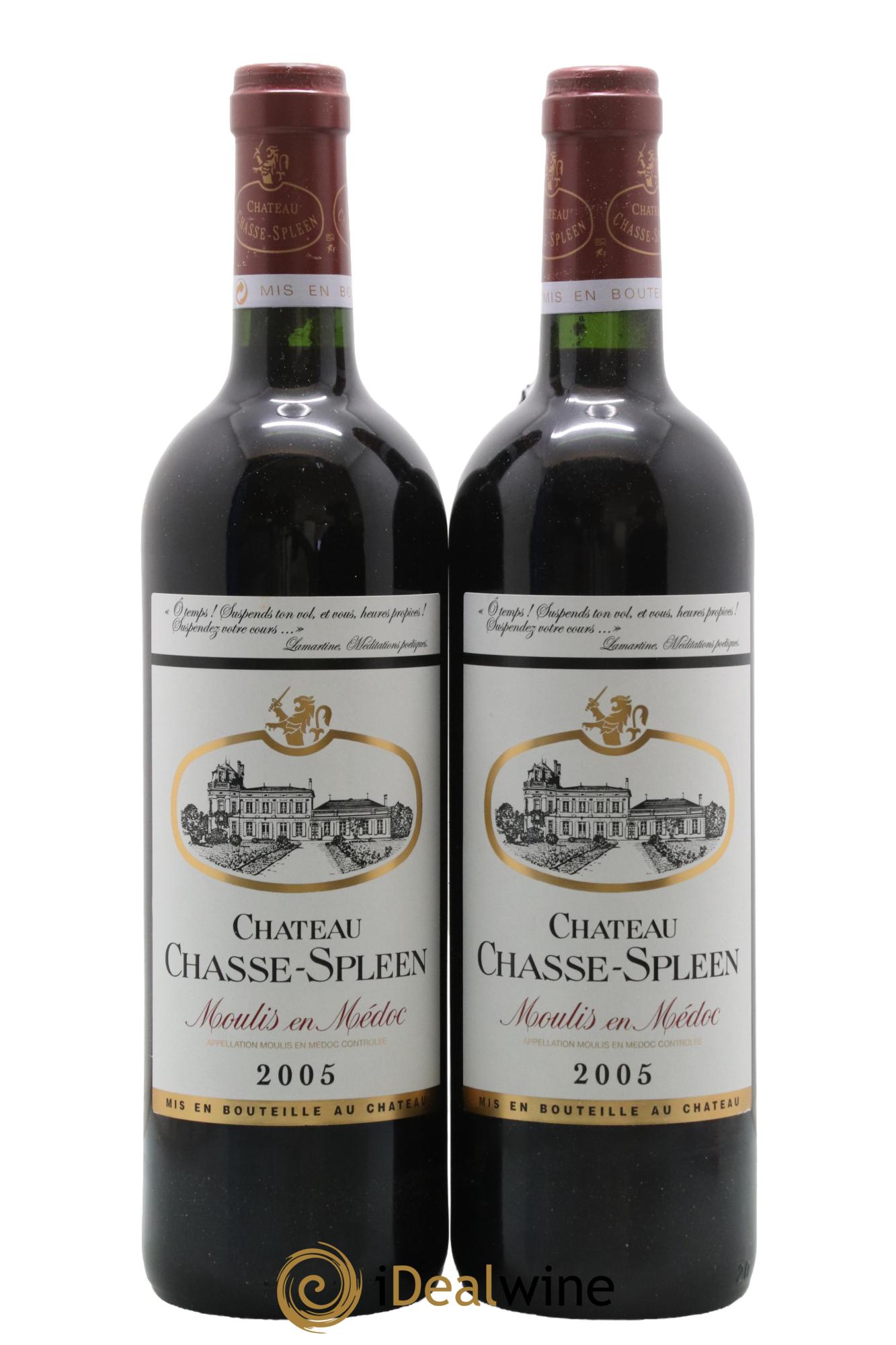 Château Chasse Spleen 2005 - Lot de 2 bouteilles - 0