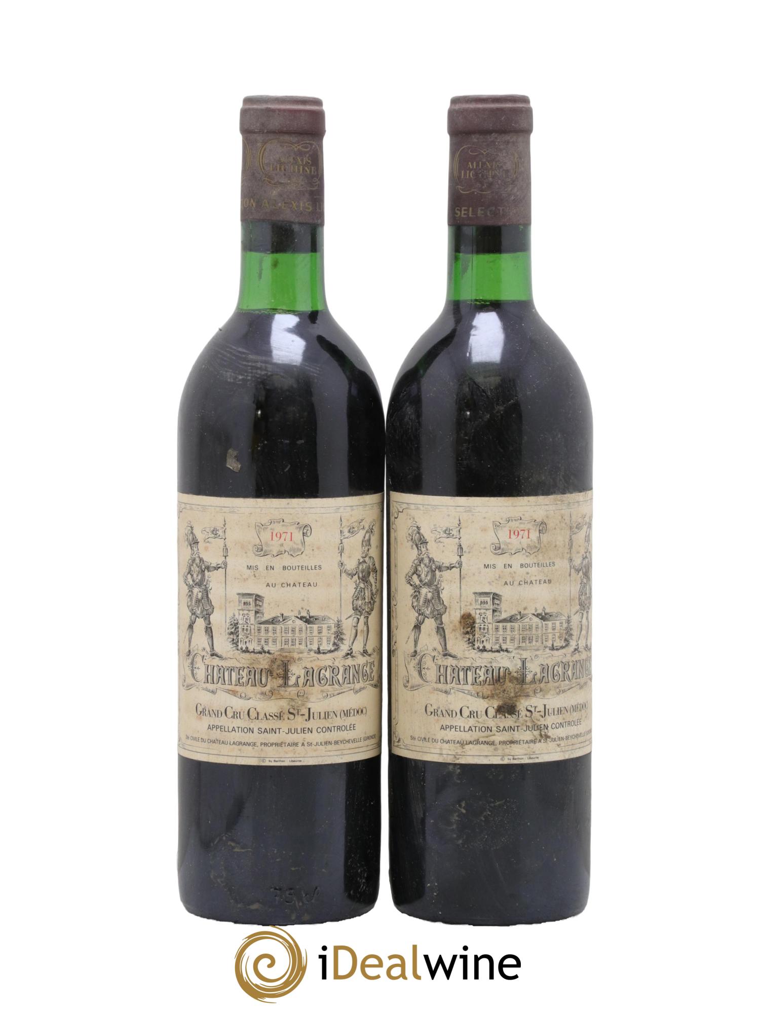 Château Lagrange 3ème Grand Cru Classé 1971 - Lotto di 2 bottiglie - 0