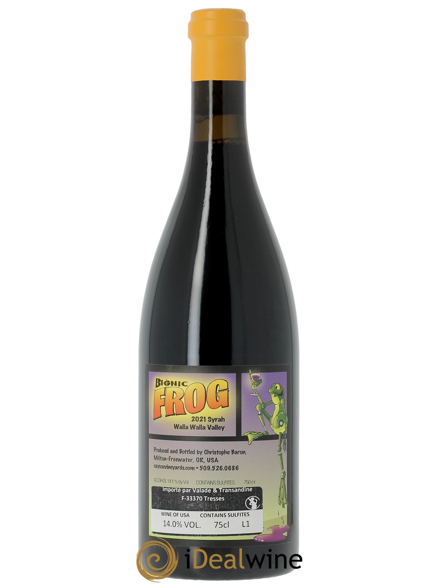 Walla Walla Valley Cayuse Bionic Frog Christophe Baron 2021 - Lot of 1 bottle - 1