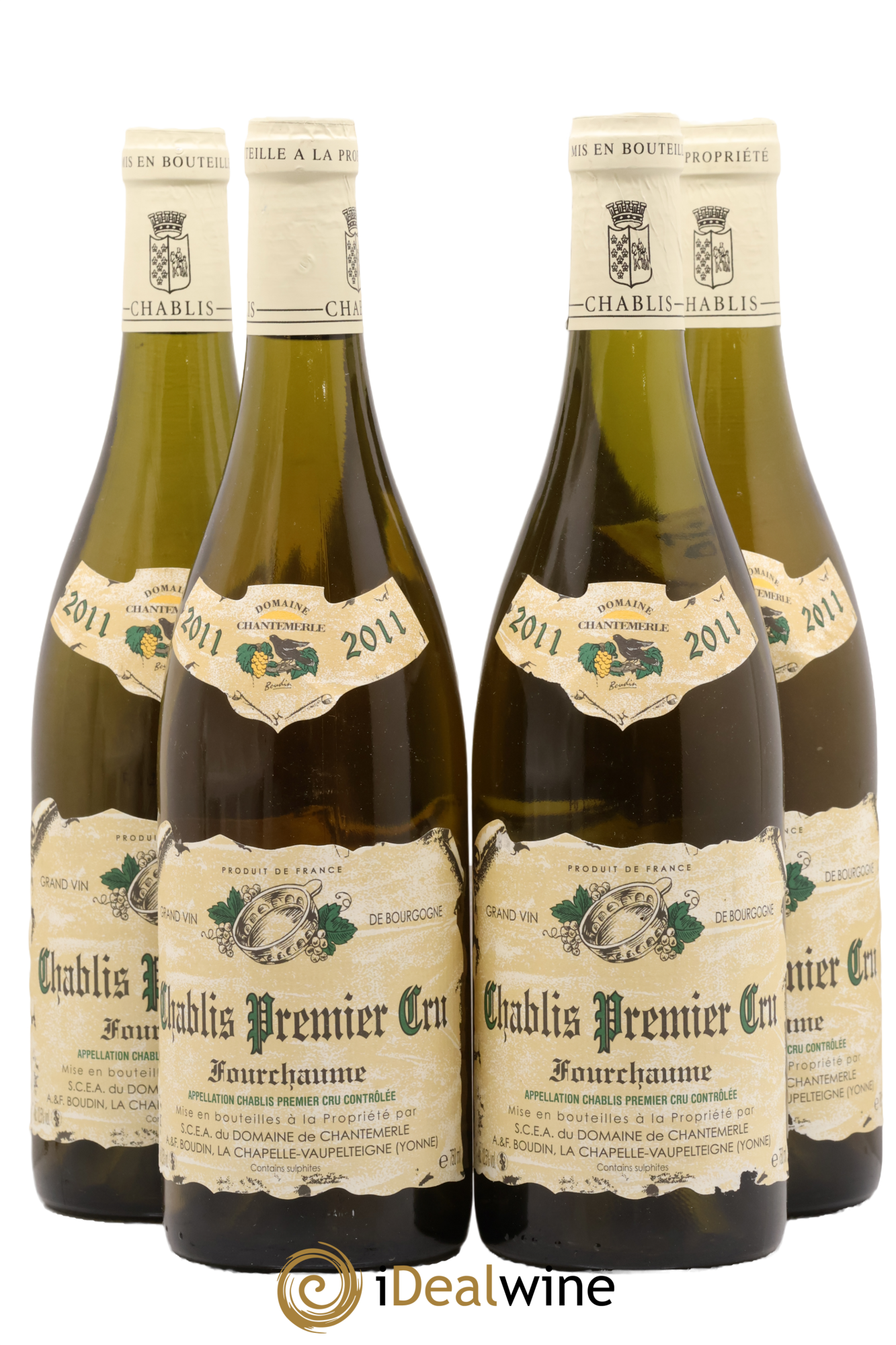 Chablis 1er Cru Fourchaume Chantemerle (Domaine de) 2011 - Lot de 4 bouteilles - 0