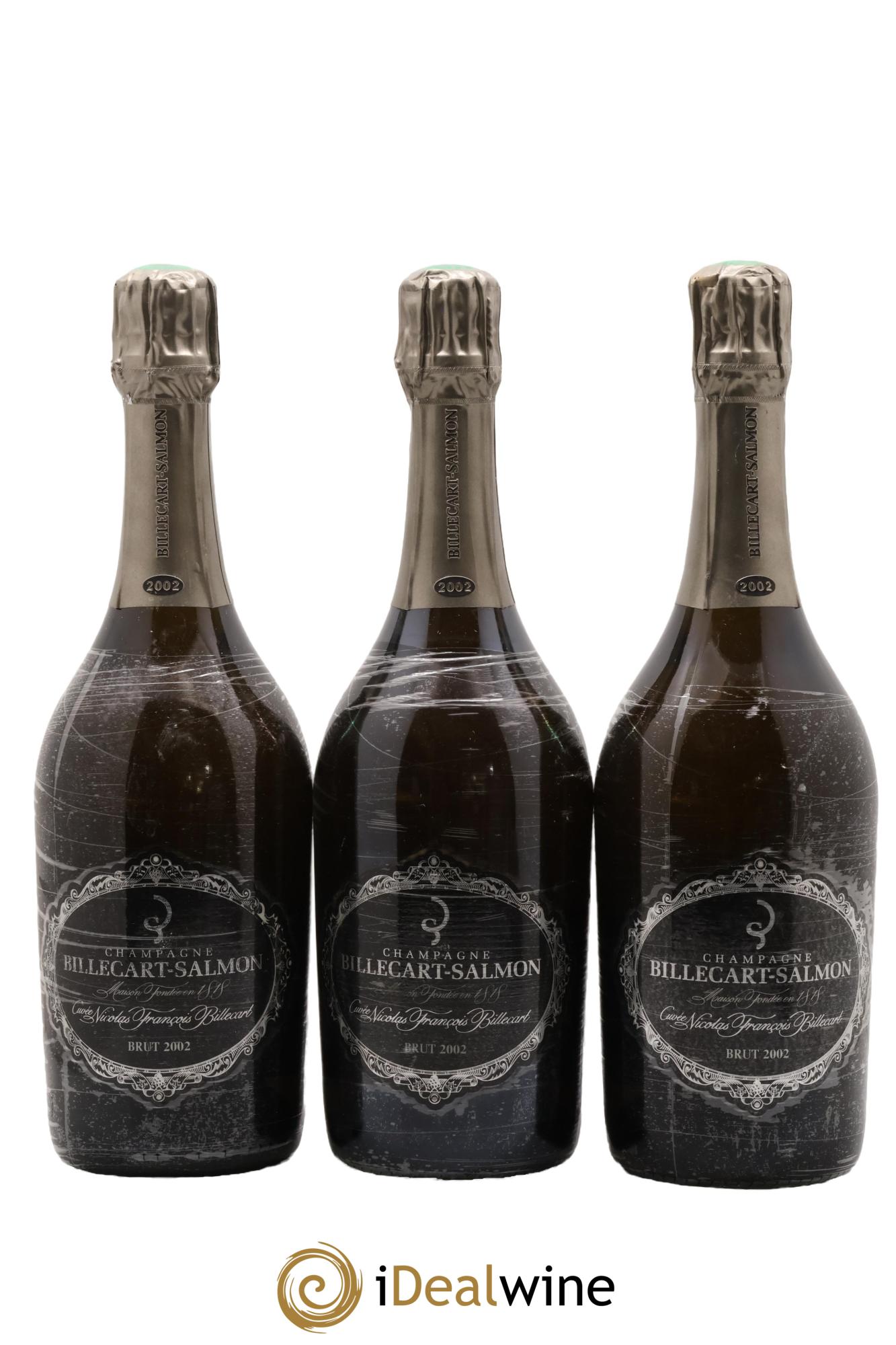 Brut Nicolas François Billecart Billecart-Salmon 2002 - Lot de 3 bouteilles - 0