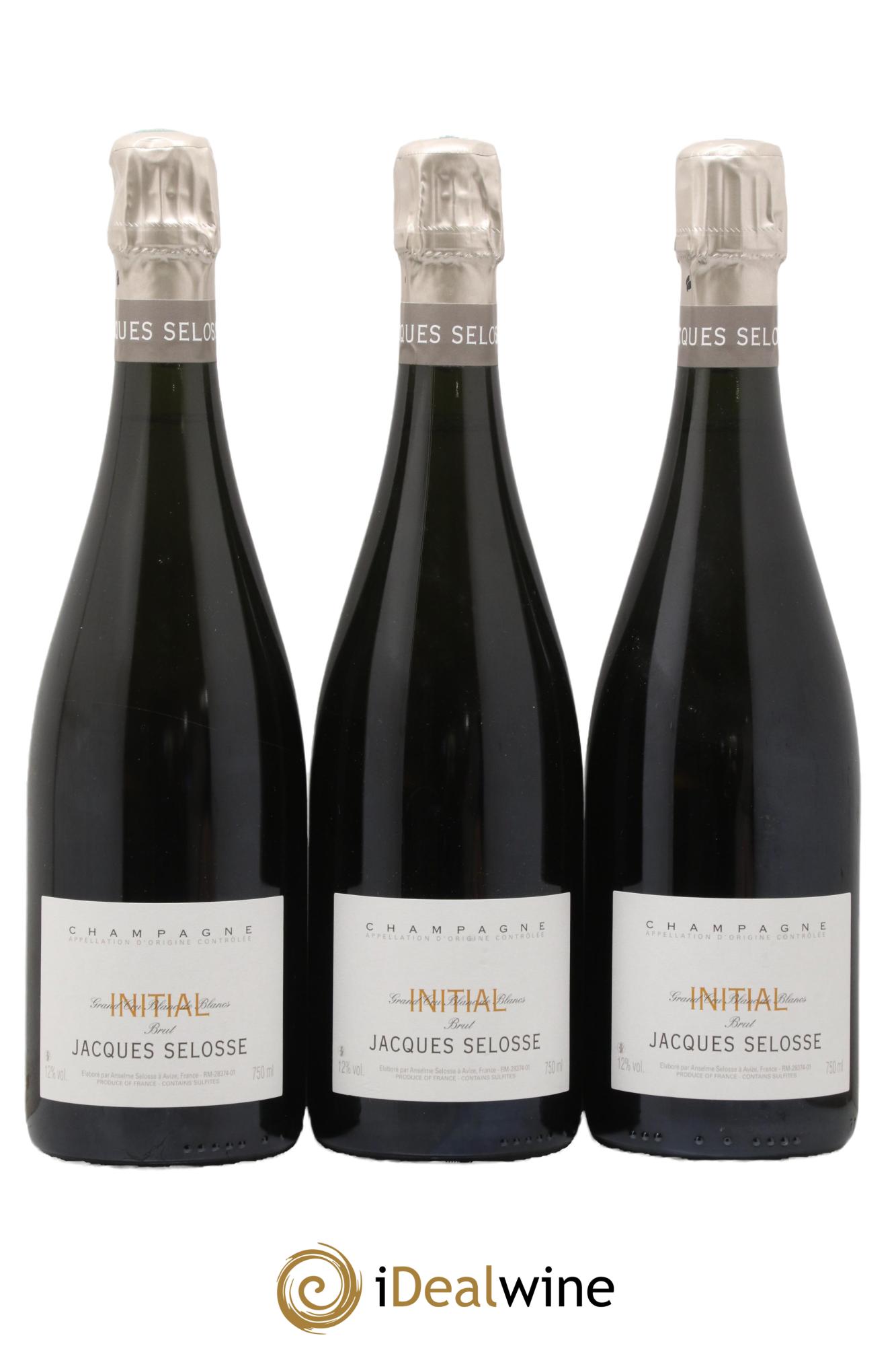 Initial Brut Jacques Selosse - Lot de 3 bouteilles - 0