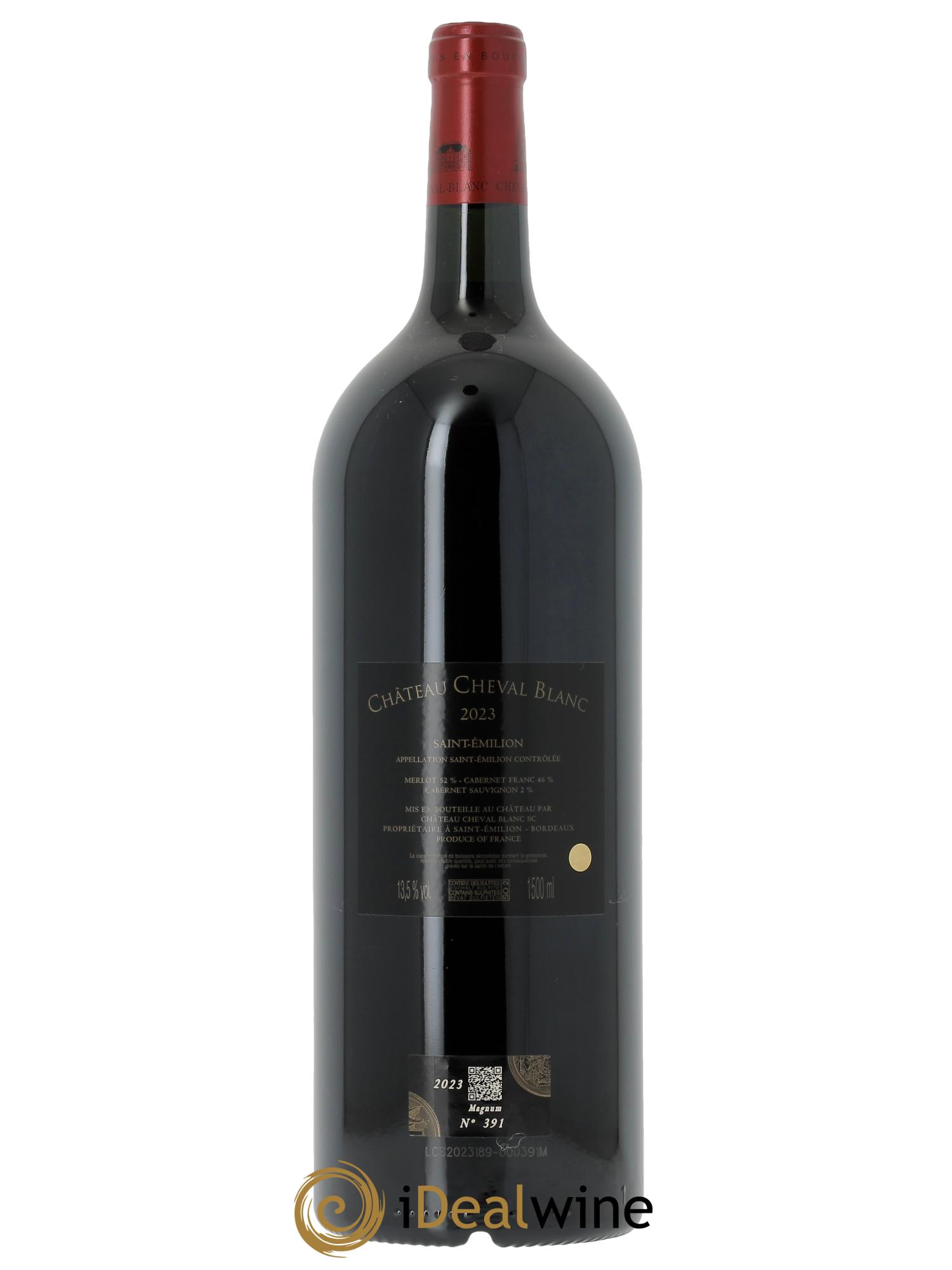 Château Cheval Blanc 1er Grand Cru Classé A (CBO à partir de 3 mgs) 2023 - Lot de 1 magnum - 1