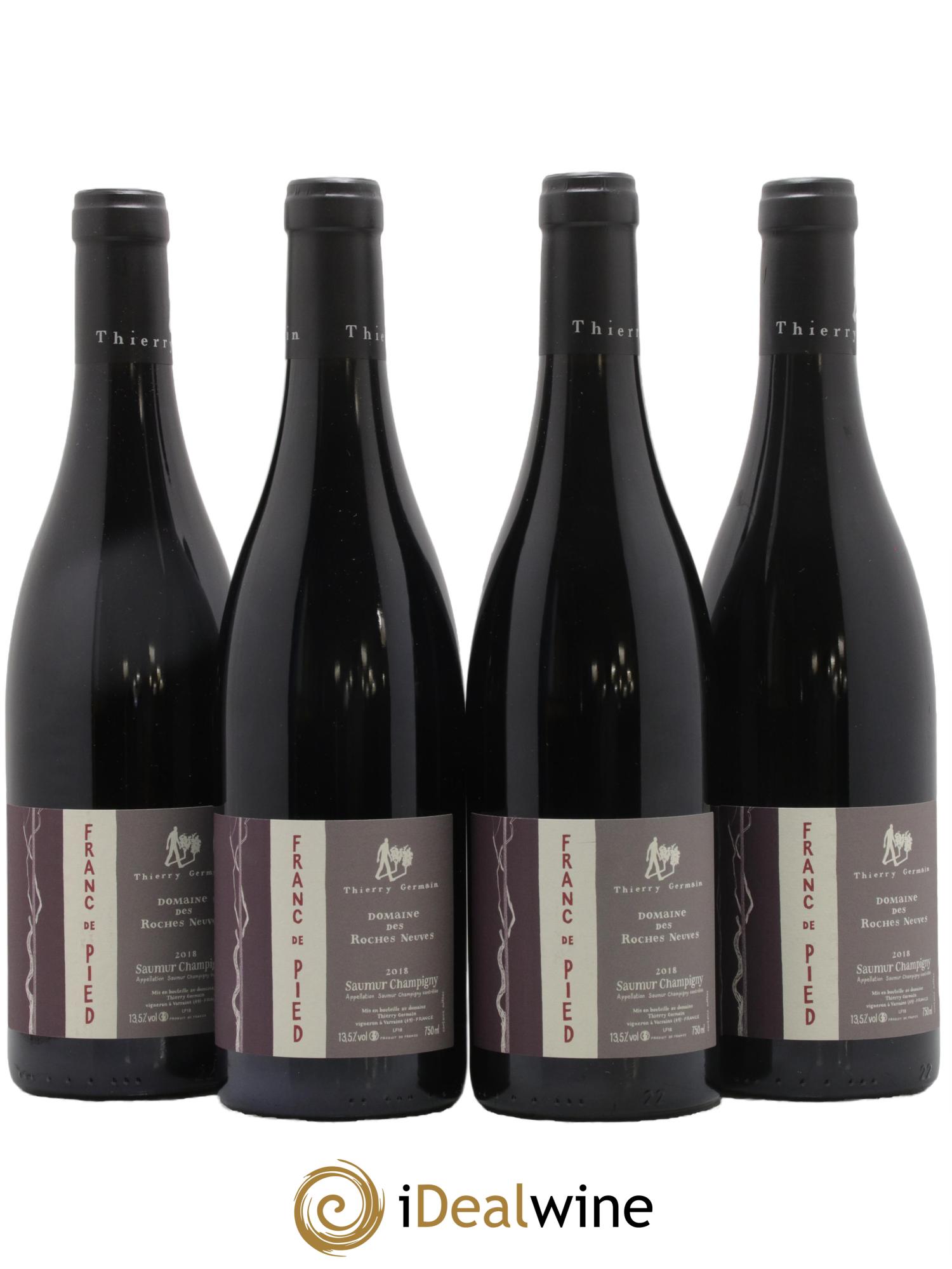 Saumur-Champigny Franc de pied Domaine des Roches Neuves - Thierry Germain 2018 - Lot of 4 bottles - 0