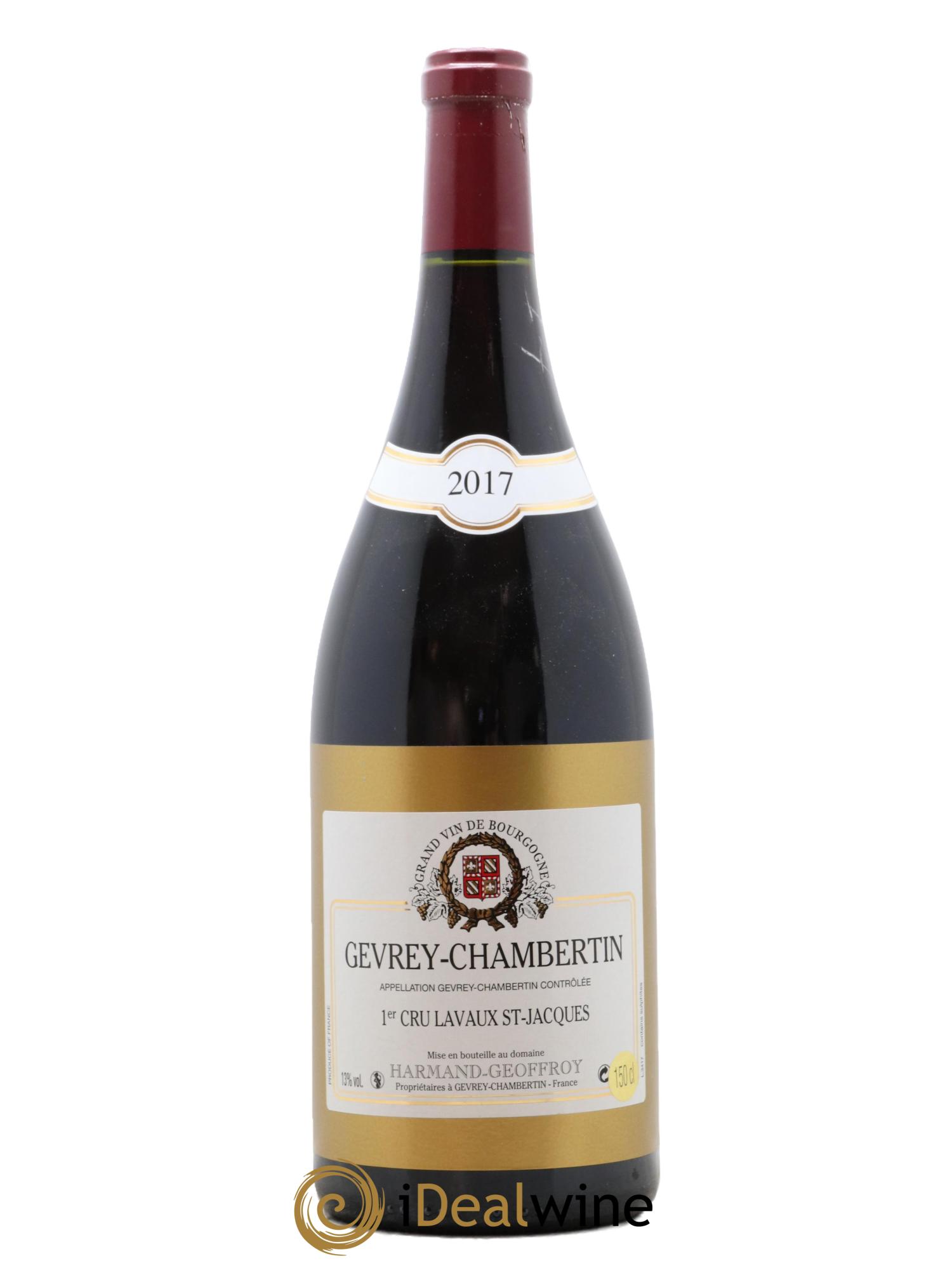 Gevrey-Chambertin 1er Cru Lavaux Saint Jacques Harmand-Geoffroy (Domaine) 2017 - Posten von 1 Magnum - 0