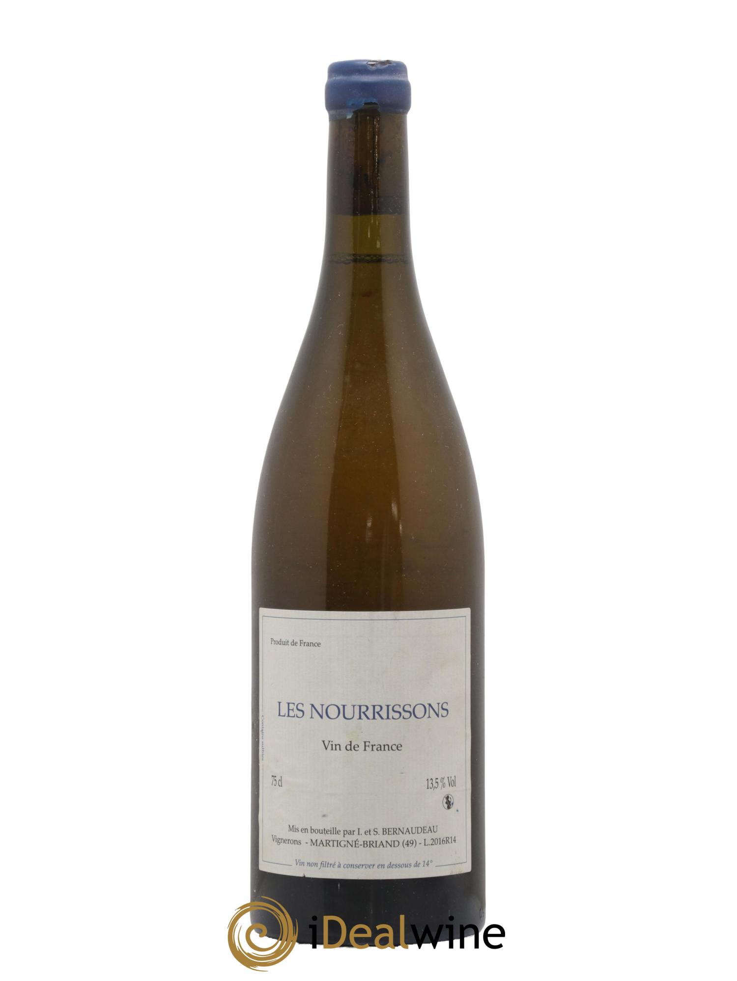 Vin de France Les Nourrissons Stéphane Bernaudeau 2016 - Lot de 1 bouteille - 0
