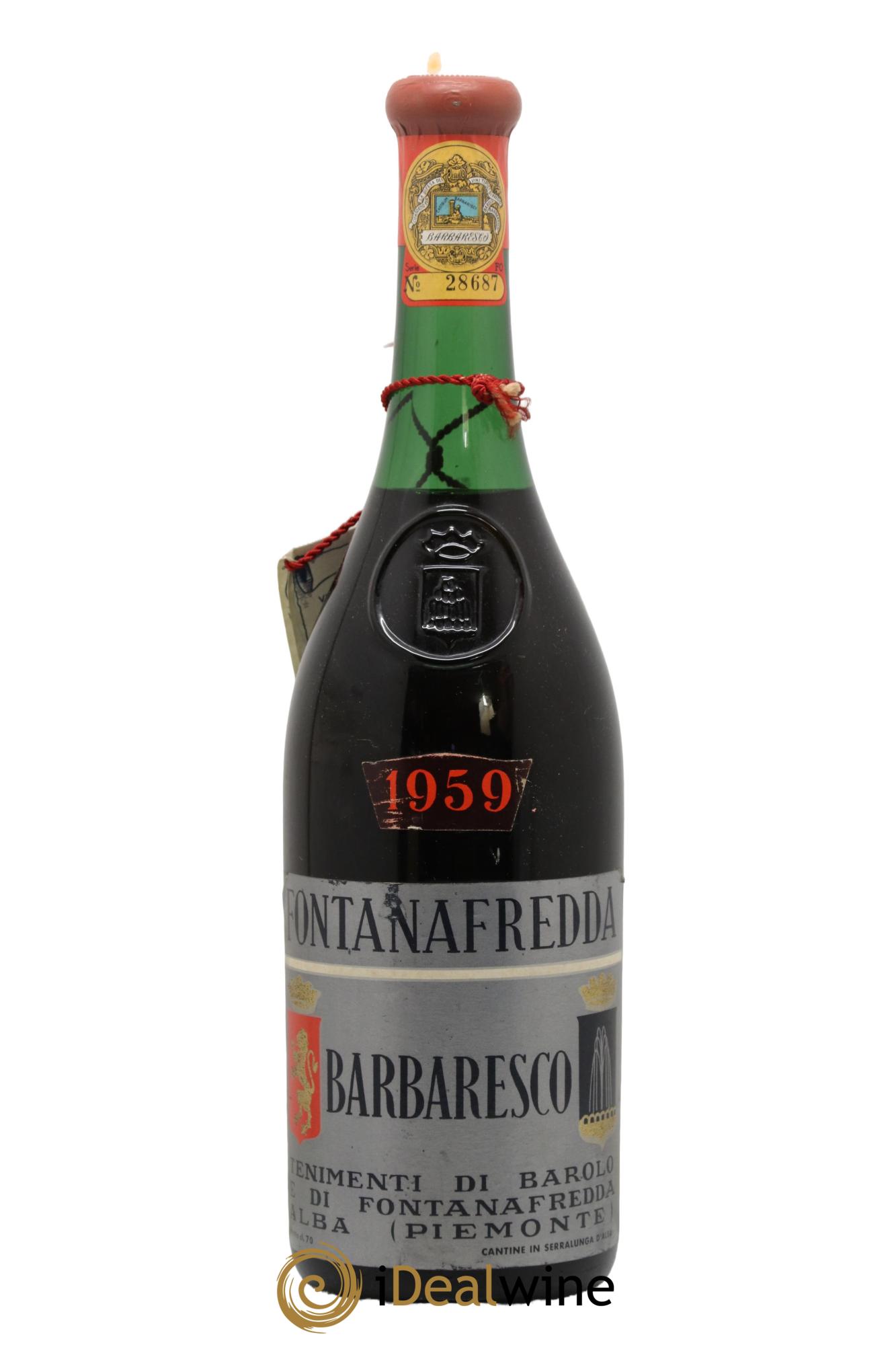 Barbaresco DOCG Fontanafredda 1959 - Lotto di 1 bottiglia - 0