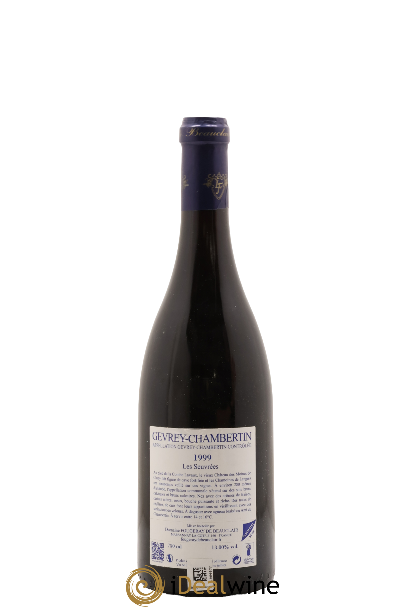 Gevrey-Chambertin Les Seuvrées Fougeray de Beauclair 1999 - Lotto di 1 bottiglia - 1
