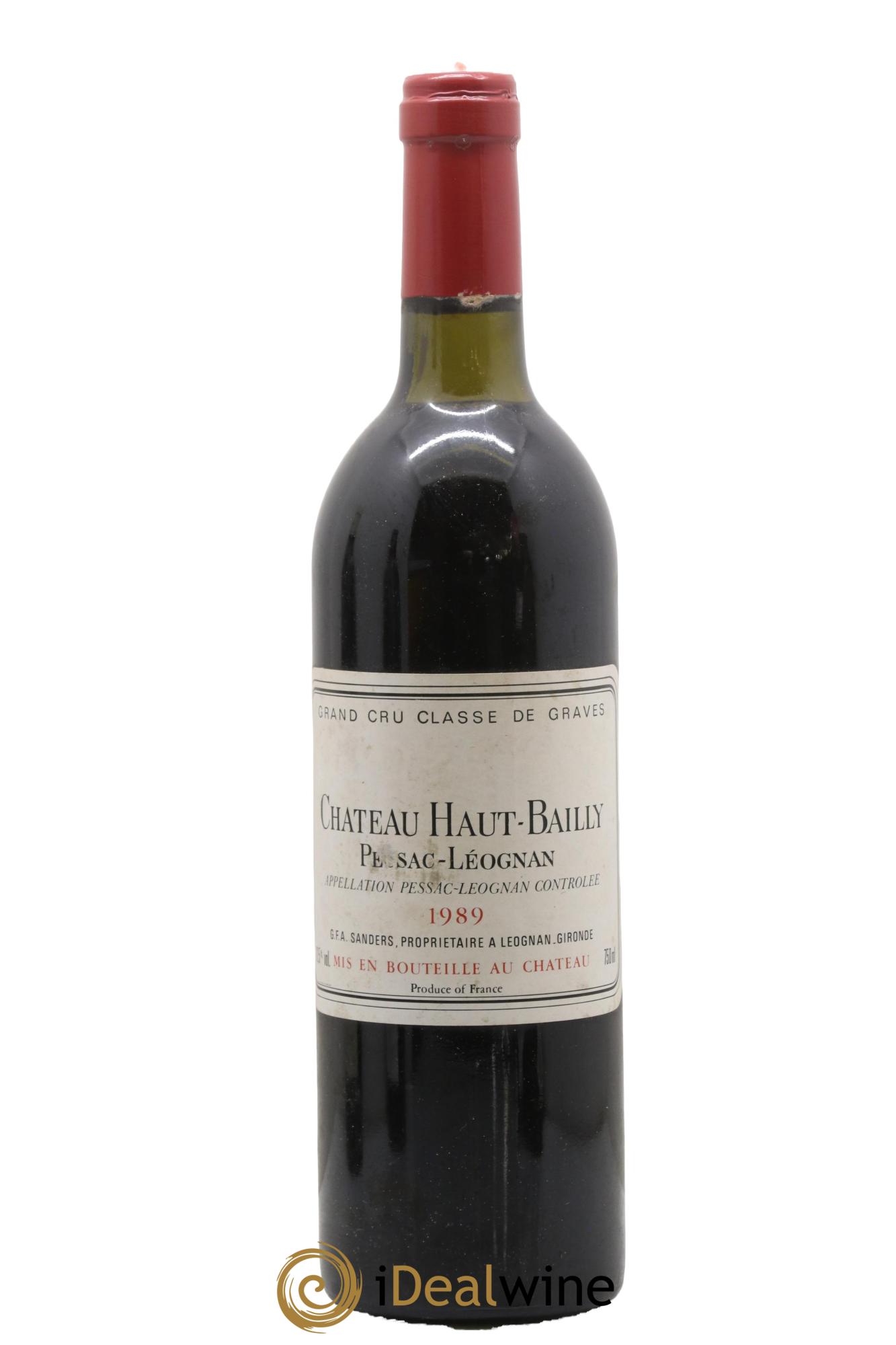 Château Haut-Bailly Cru Classé de Graves 1989 - Lot de 1 bouteille - 0