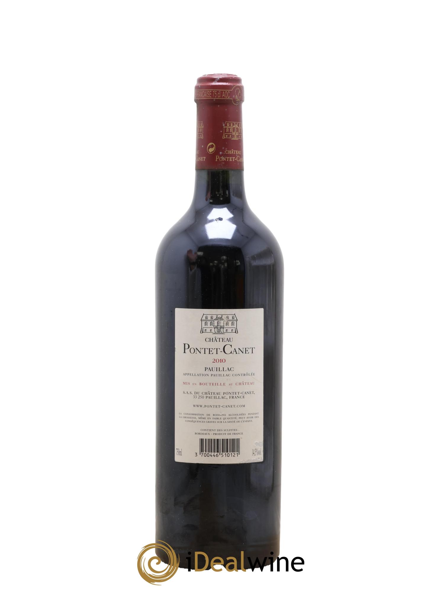 Château Pontet Canet 5ème Grand Cru Classé 2010 - Lotto di 1 bottiglia - 1