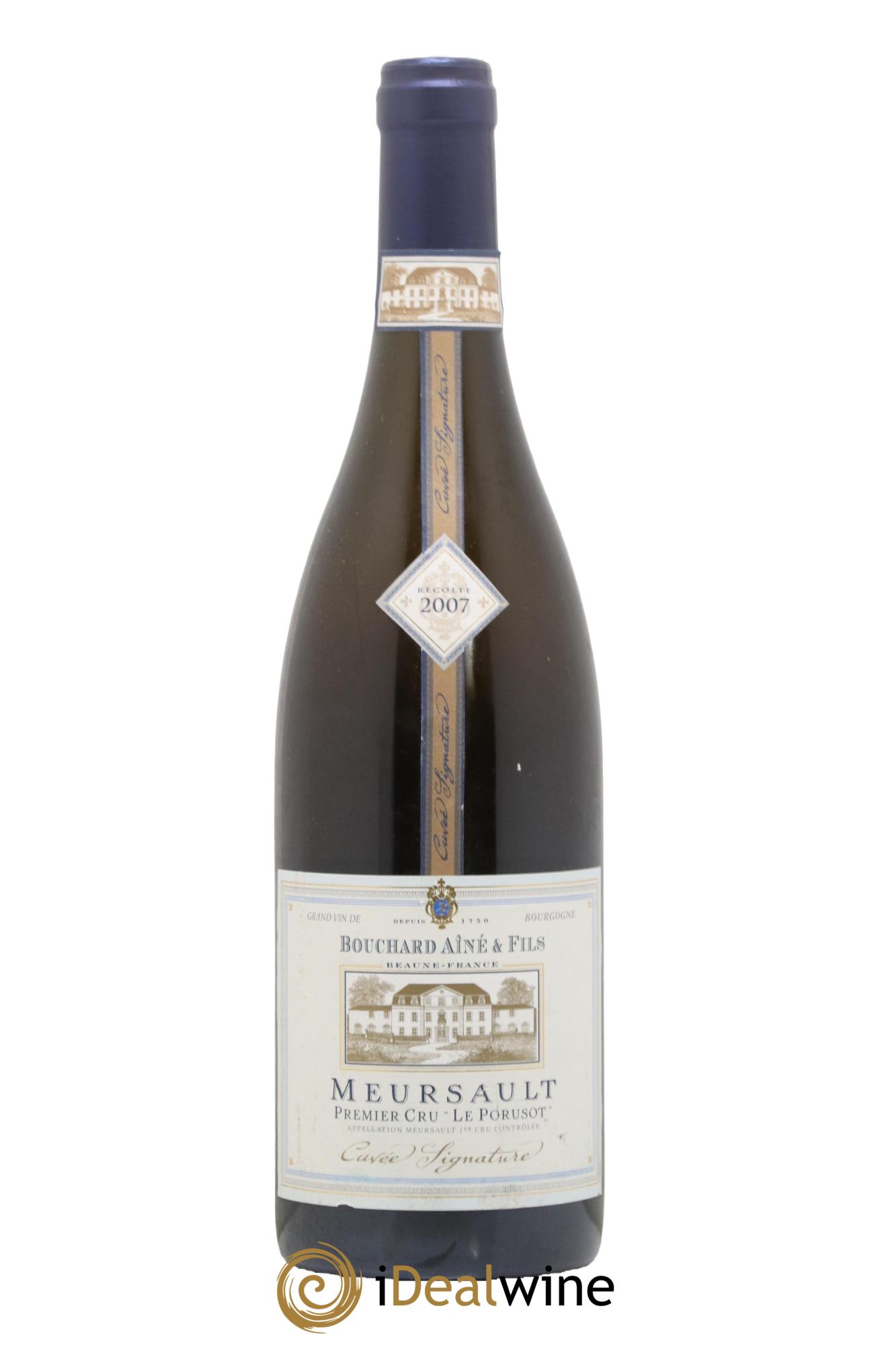 Meursault 1er Cru Le Porusot Cuvee Signature Bouchard Ainé & Fils 2007 - Lot de 1 bouteille - 0