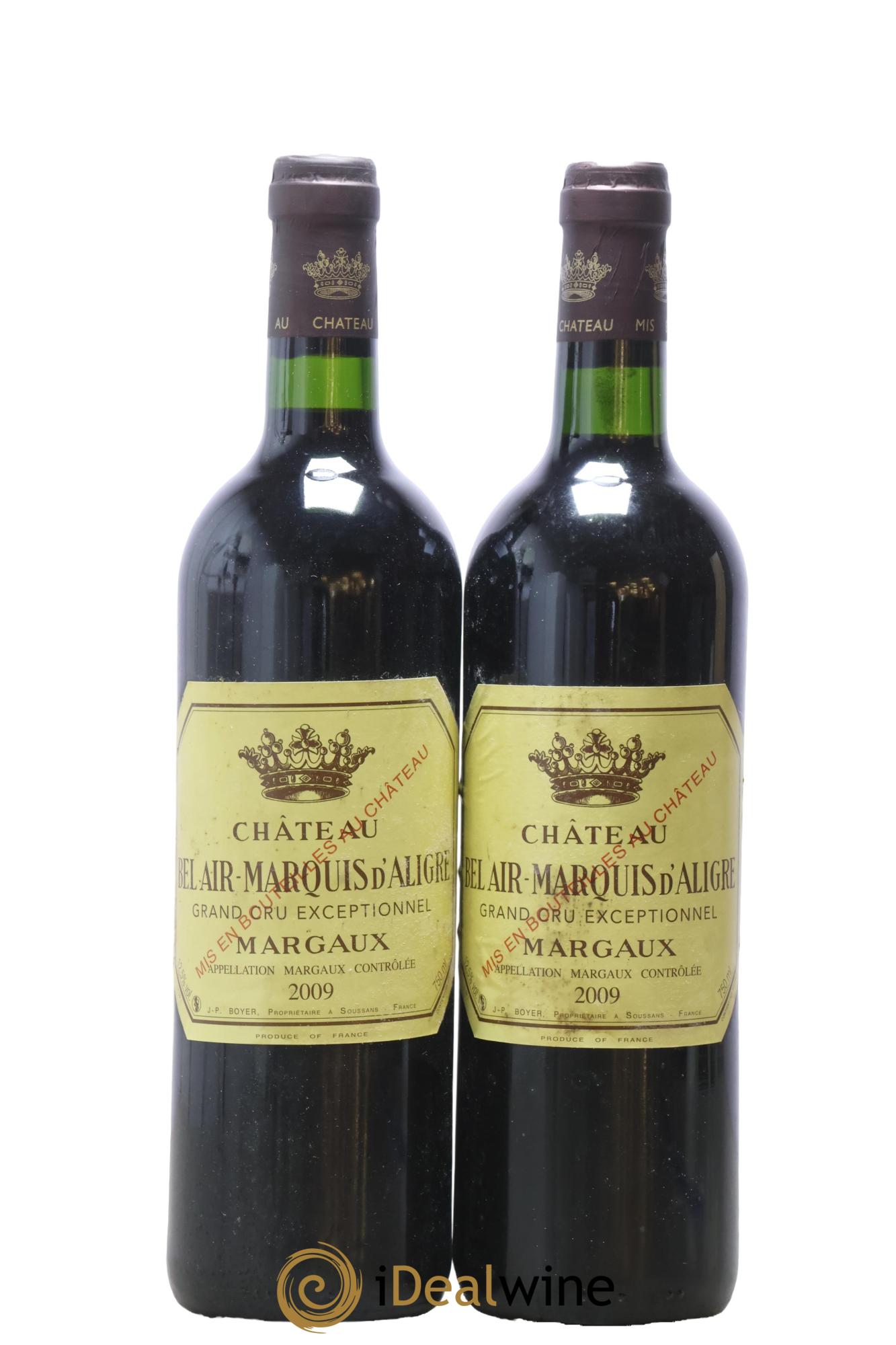 Château Bel Air Marquis d'Aligre 2009 - Posten von 2 Flaschen - 0