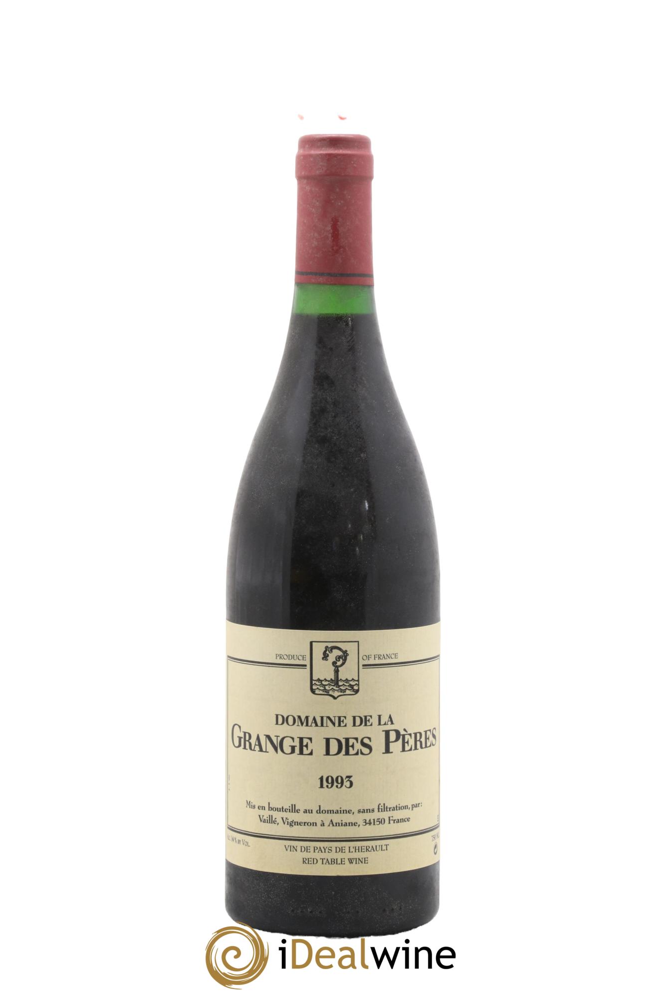 IGP Pays d'Hérault Grange des Pères Laurent Vaillé 1993 - Lot of 1 bottle - 0