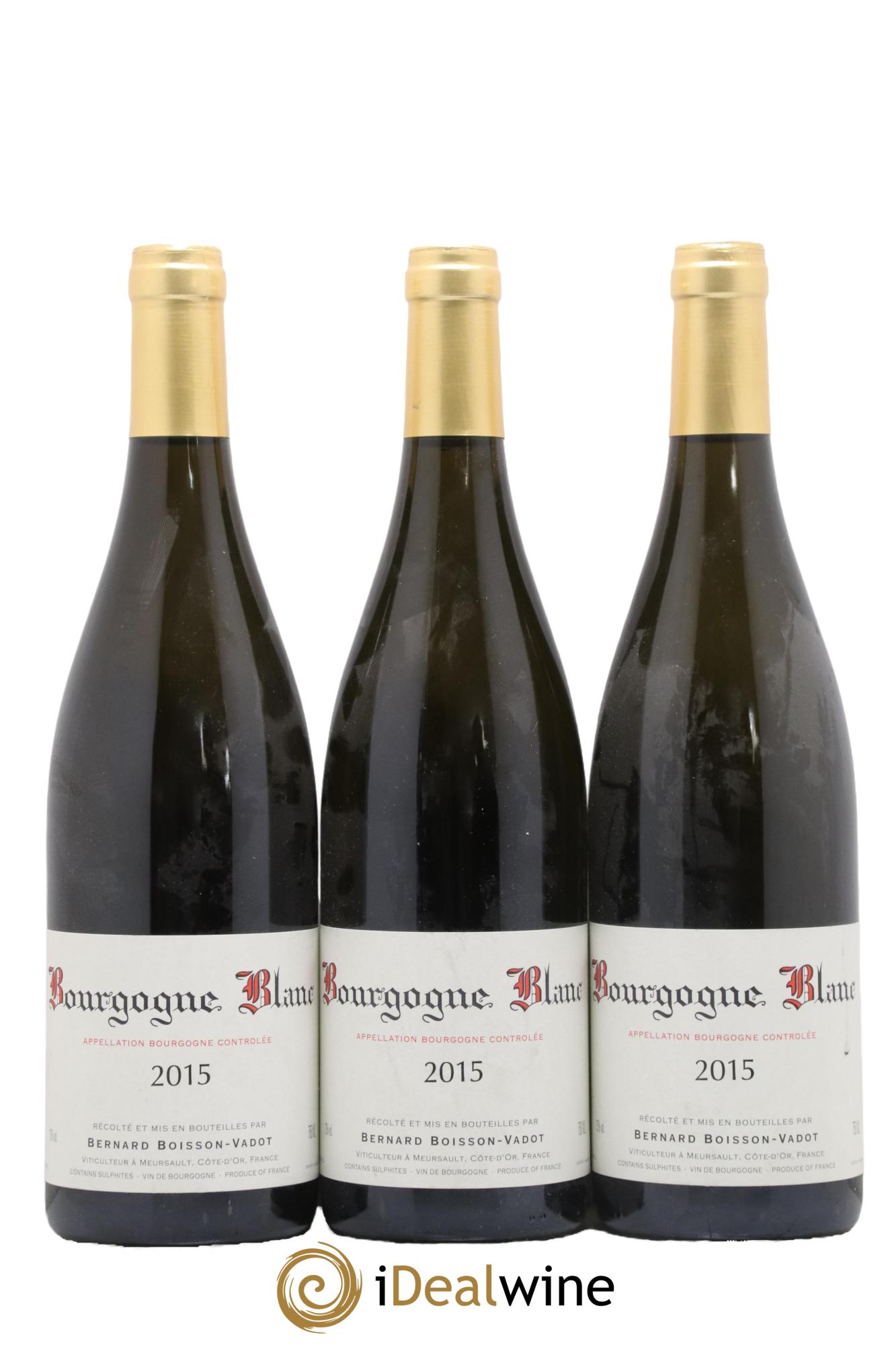Bourgogne Boisson-Vadot (Domaine) 2015 - Lot of 3 bottles - 0