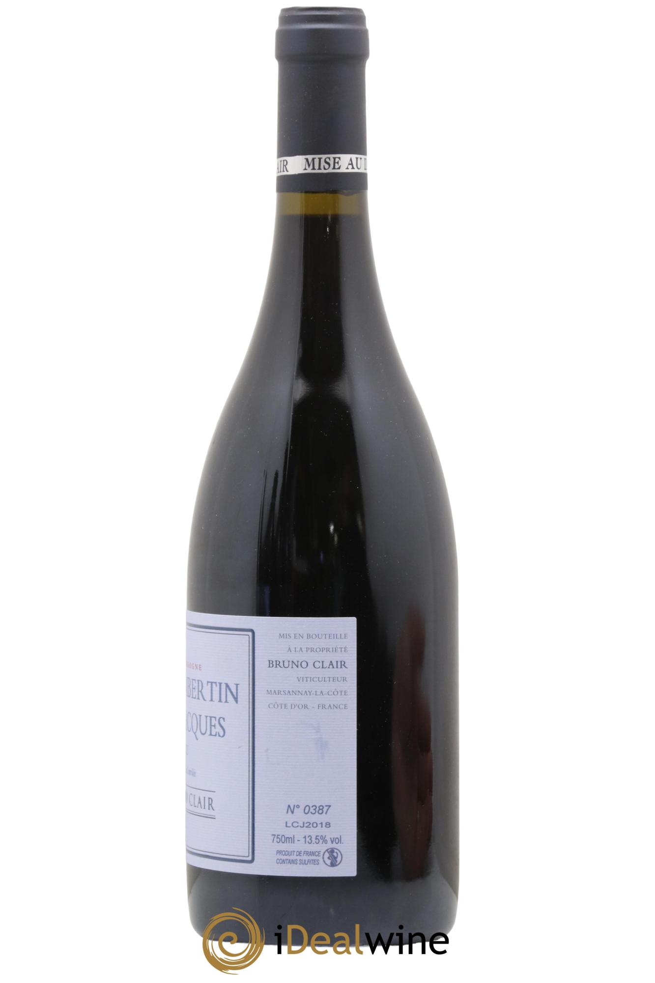 Gevrey-Chambertin 1er Cru Clos Saint-Jacques Bruno Clair (Domaine) 2018 - Lotto di 1 bottiglia - 1