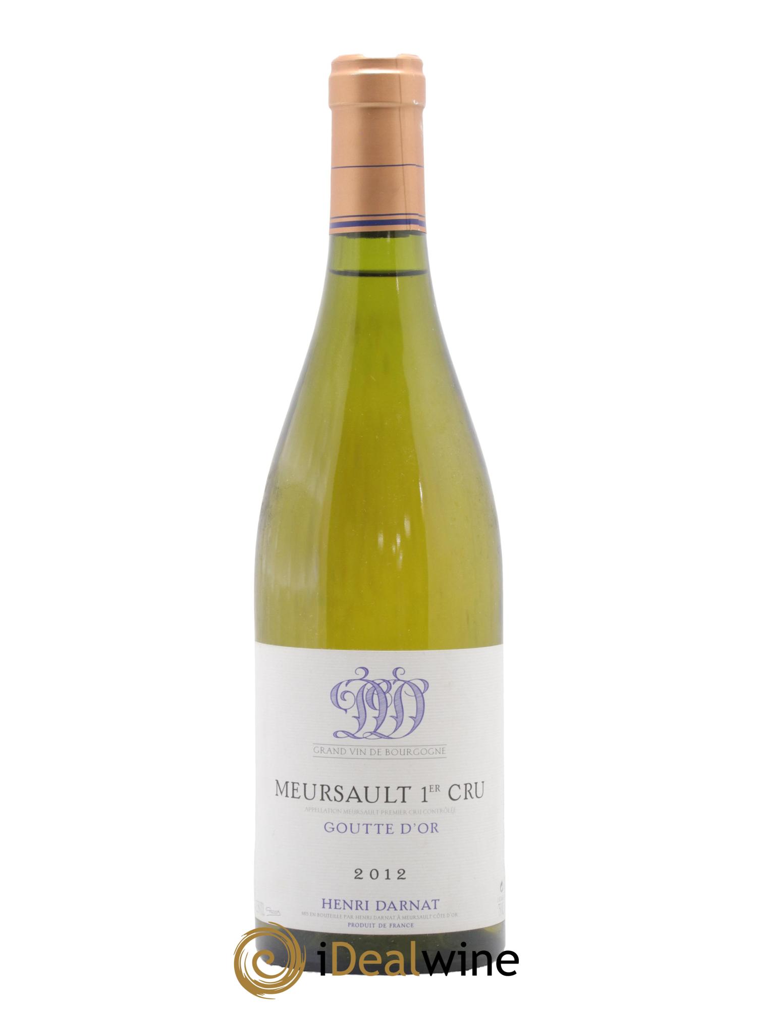 Meursault 1er Cru Goutte d'Or Henri Darnat 2012 - Lot de 1 bouteille - 0